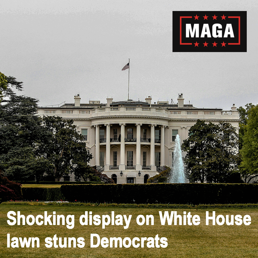 Shocking display on White House lawn stuns Democrats