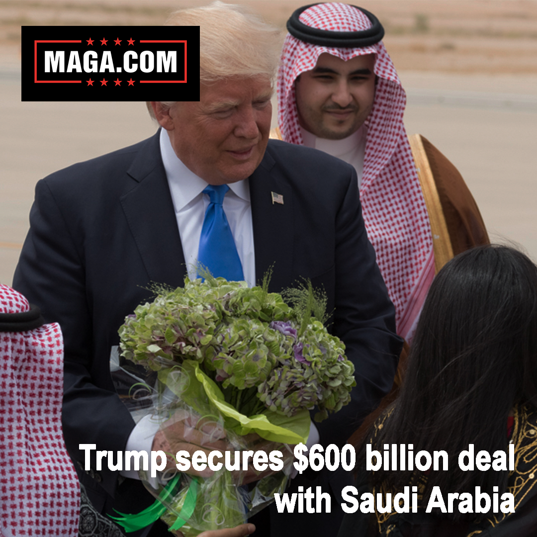 Trump secures $600 billion deal with Saudi Arabia