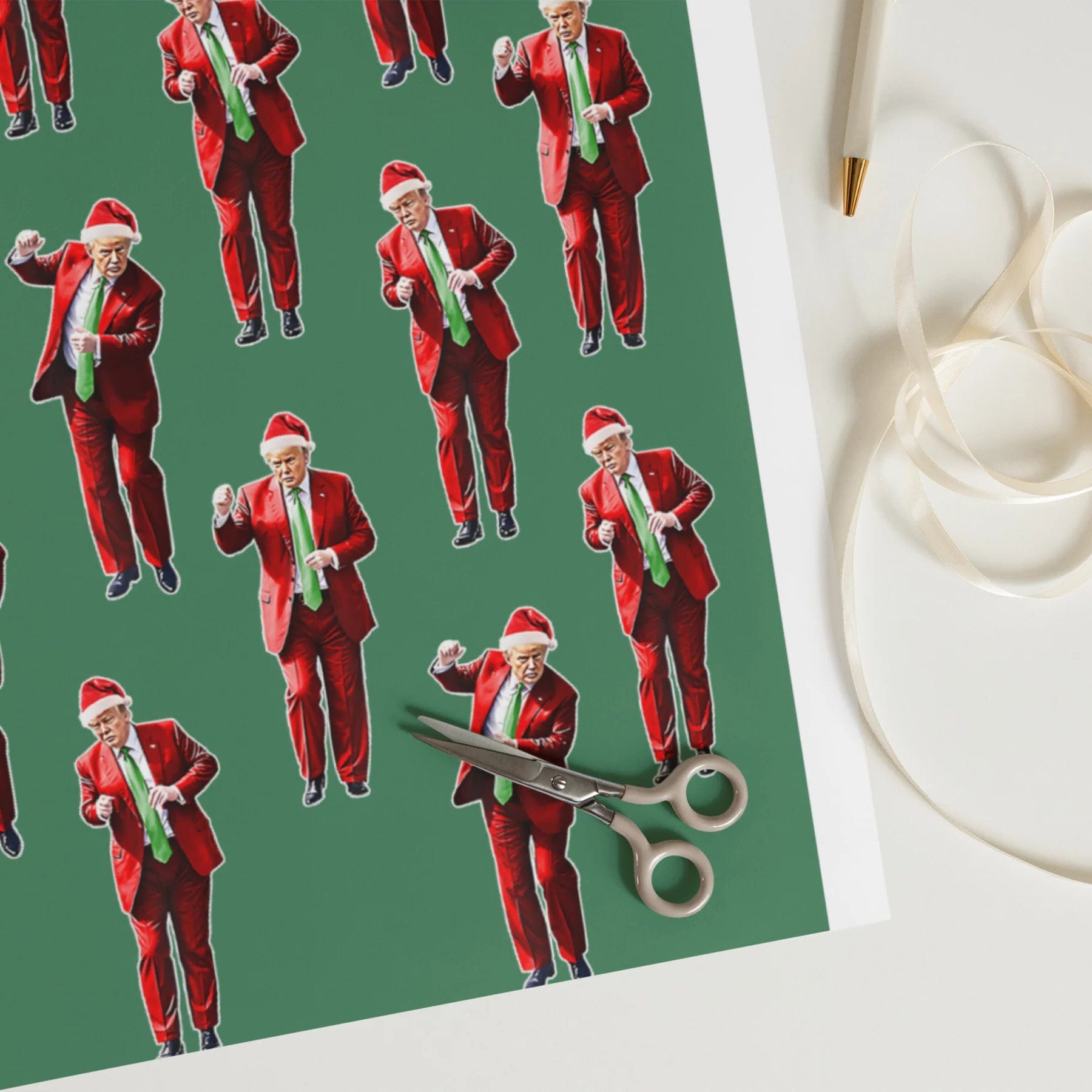1 Pack Dancing Trump Wrapping Paper Pack maga trump