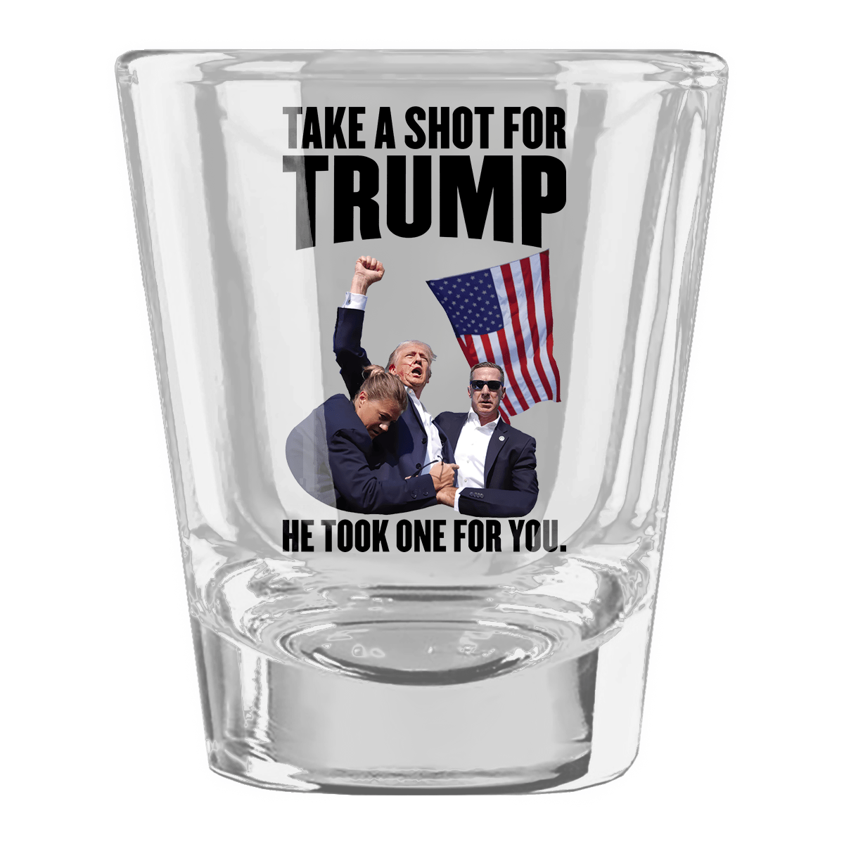 1 Shot Glass Shot For Trump - Shot Glass maga trump