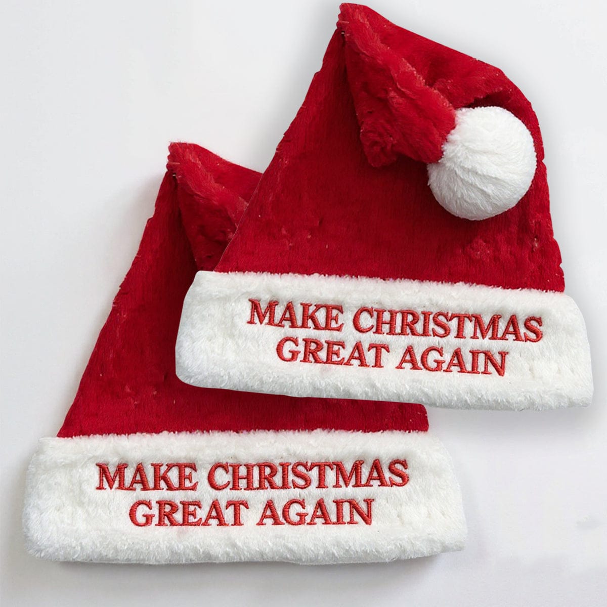 2 Pack Make Christmas Great Again Santa Hat maga trump