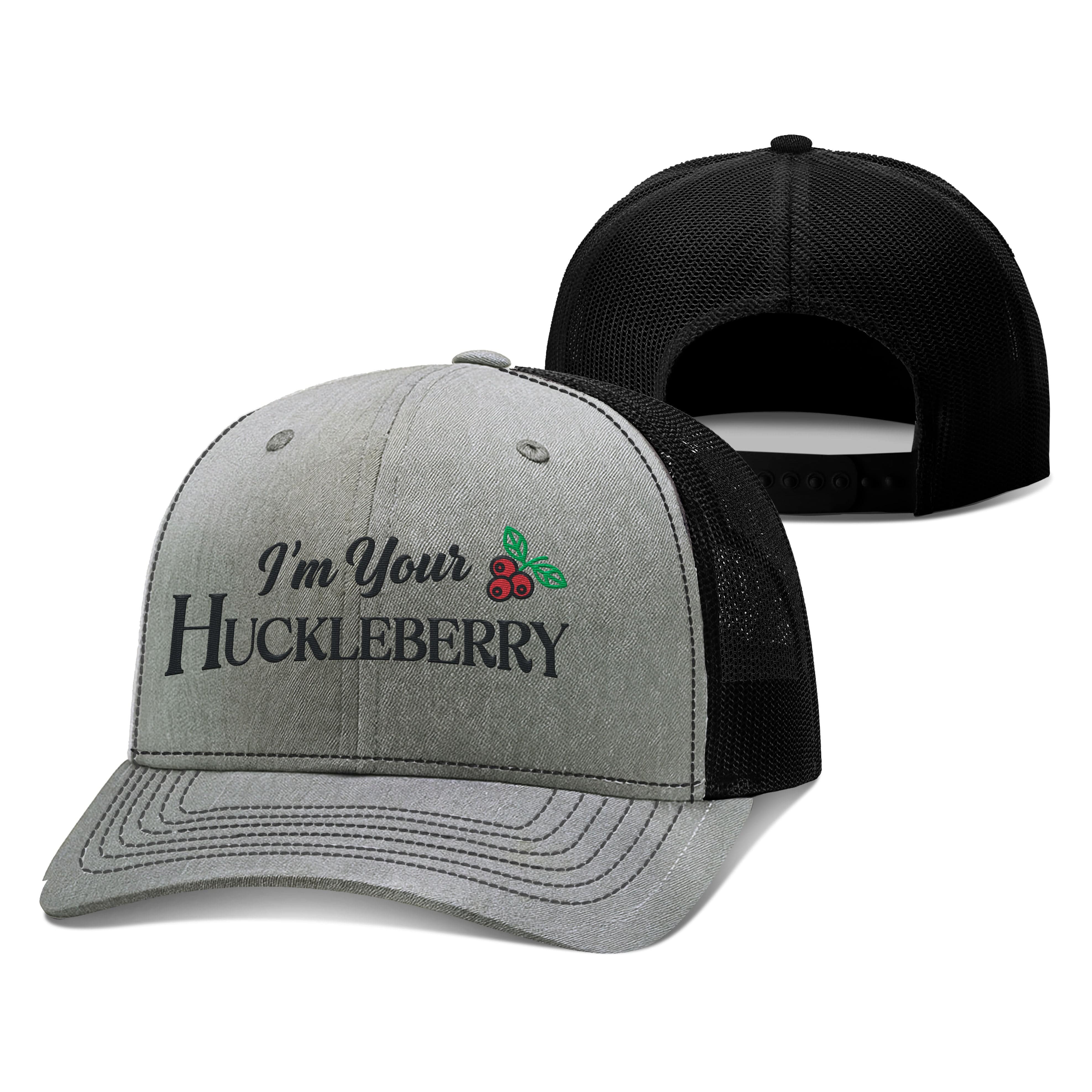 Adjustable Snapback Trucker Cap / Heather Gray/Black / OS I'm your Huckleberry Trucker Hat maga trump
