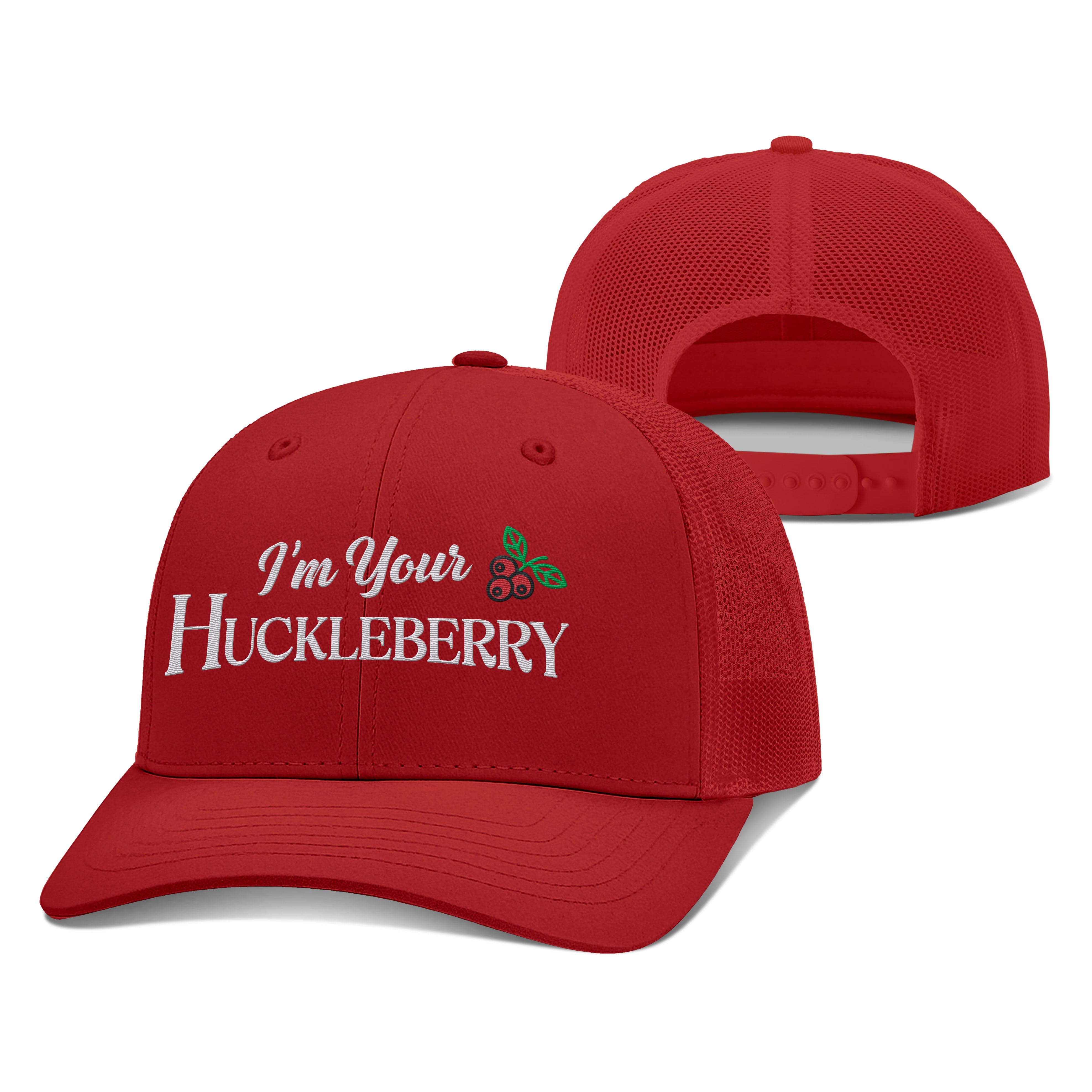 Adjustable Snapback Trucker Cap / Red / OS I'm your Huckleberry Trucker Hat maga trump