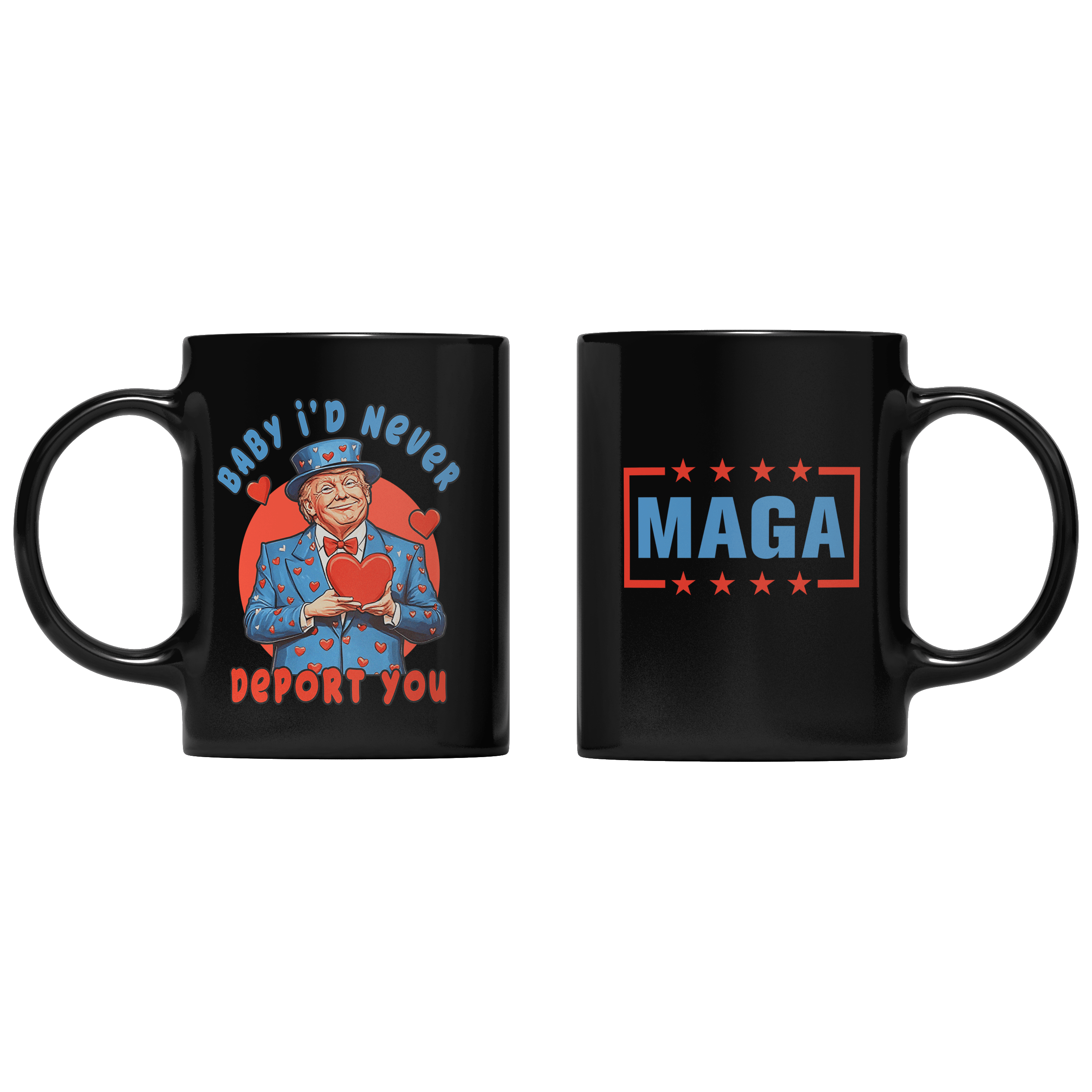 Black Baby I'd Never Deport You Mug maga trump