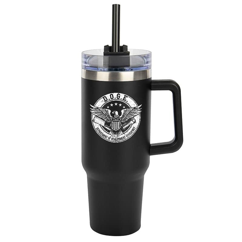 Black D.O.G.E Seal Tumbler maga trump