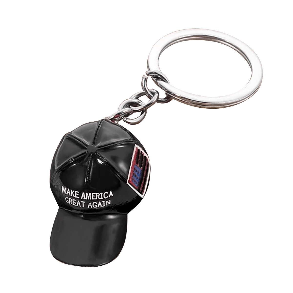 Black MAGA Hat Keychain maga trump