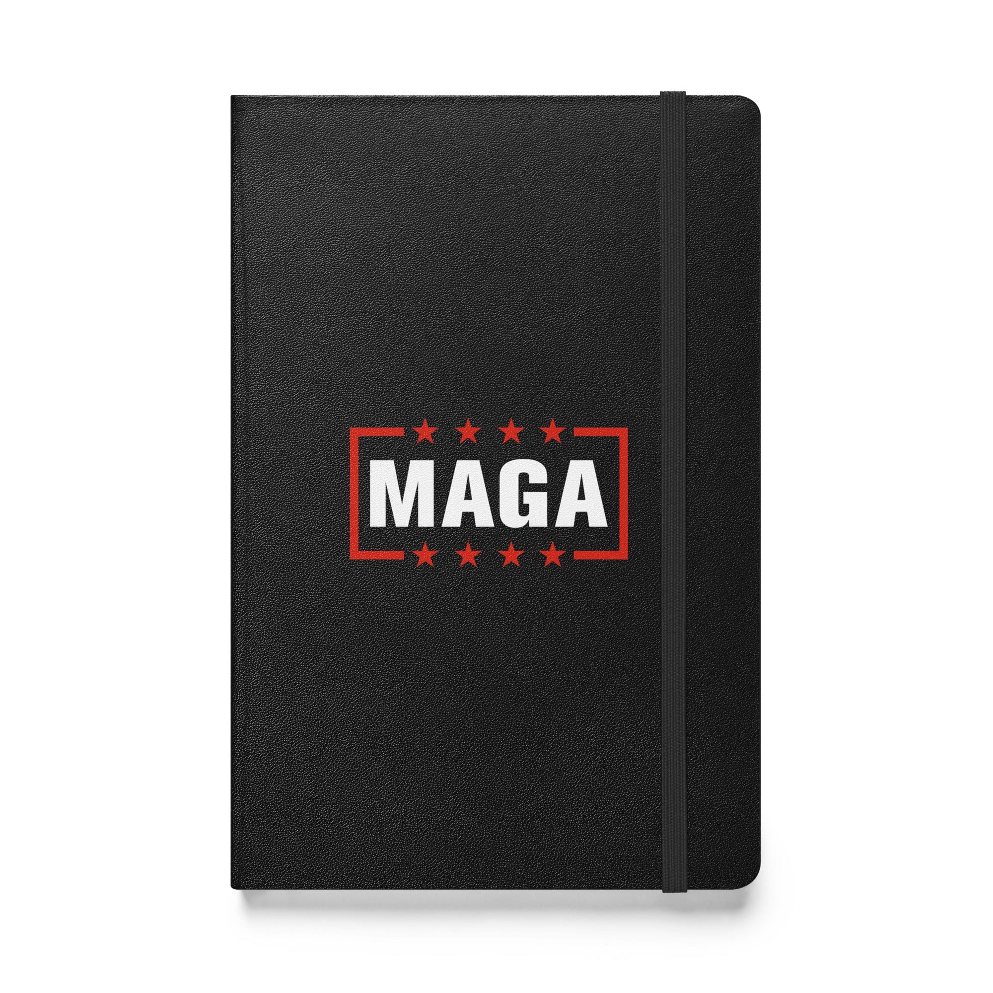 Black MAGA Logo Hardcover Journal maga trump