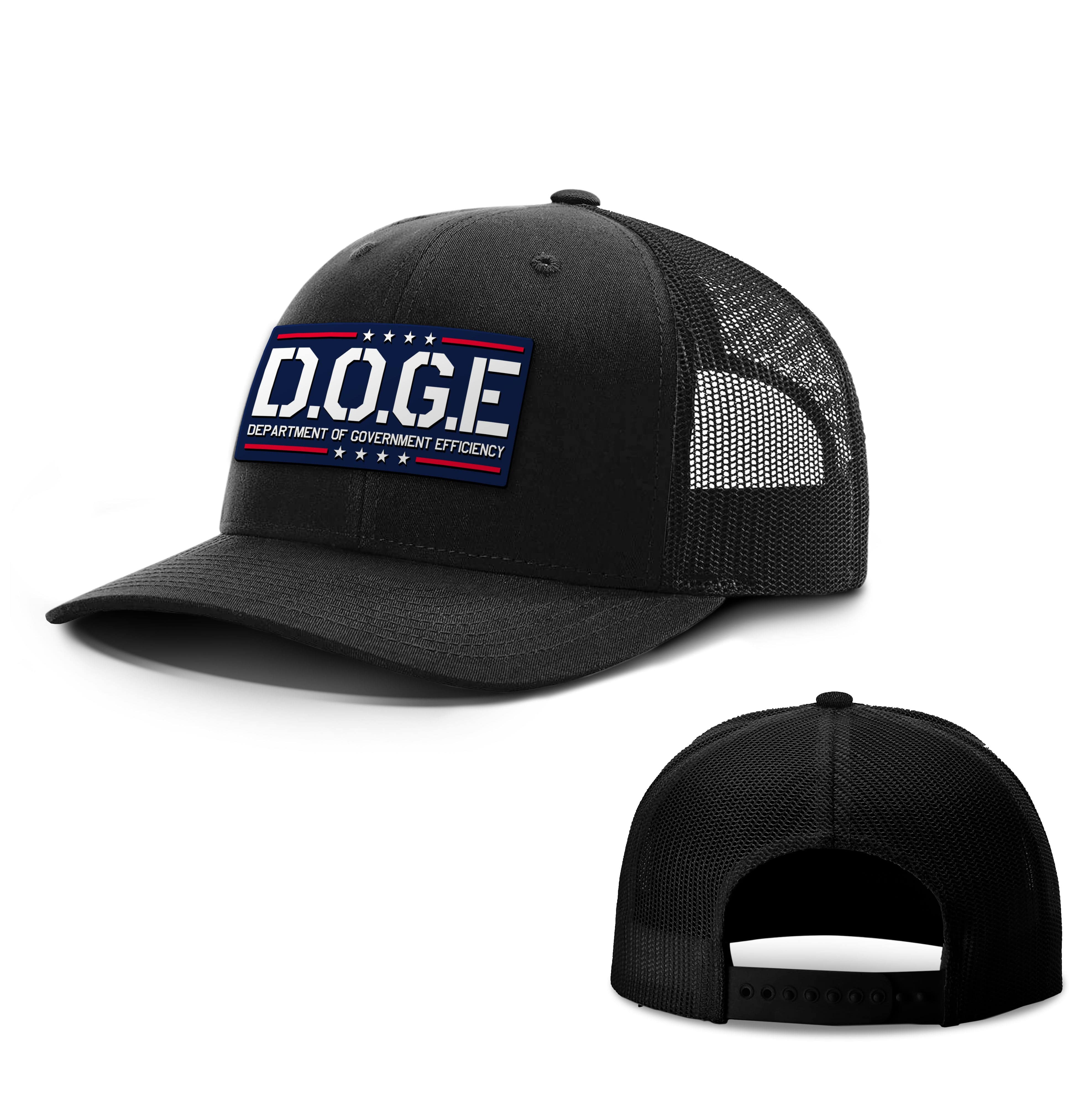 Black / OS D.O.G.E Department Of Government Efficiency Trucker Hat maga trump