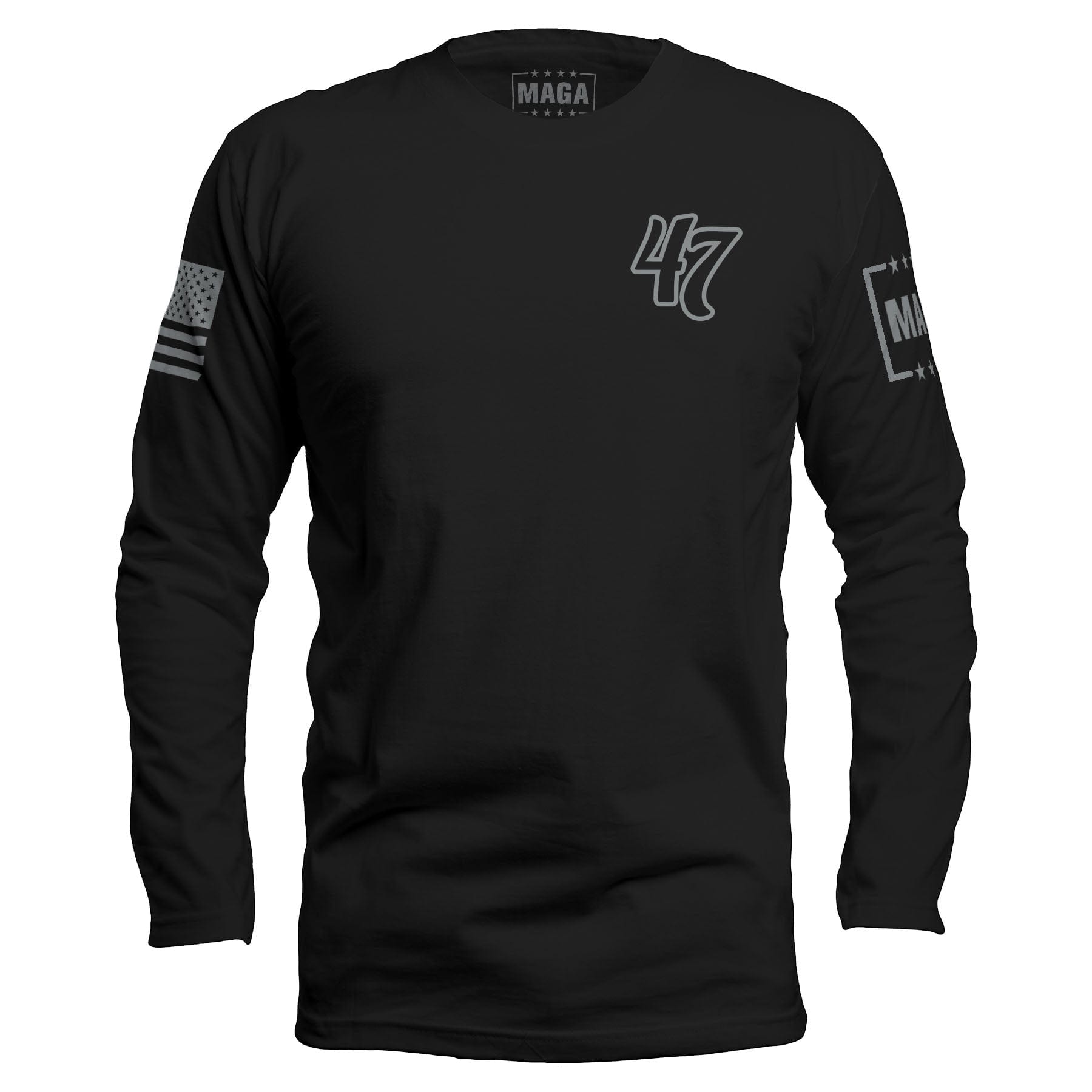 Black / S 47 Blackout Edition Long Sleeve maga trump