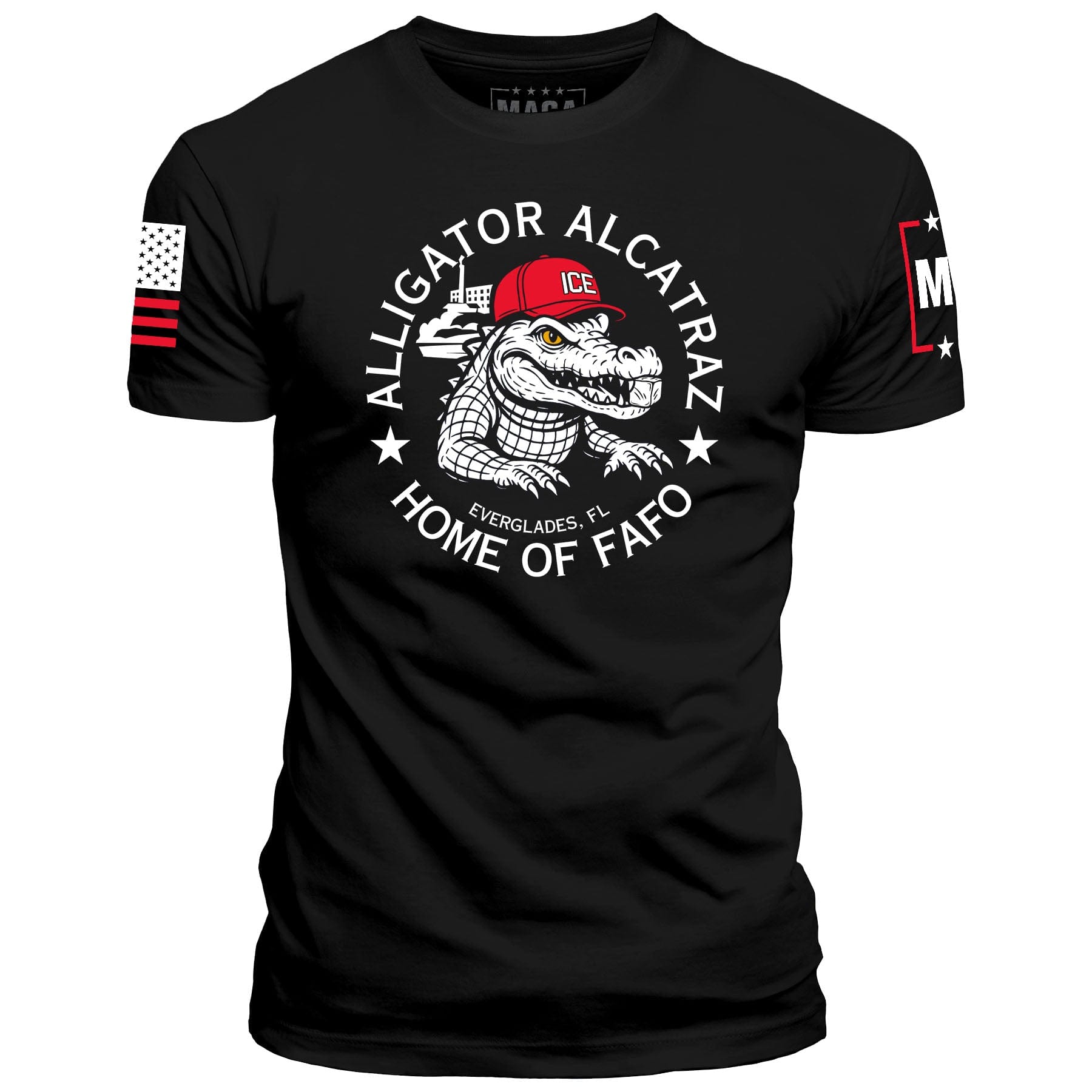 Black / S Alligator Alcatraz - Home of FAFO maga trump