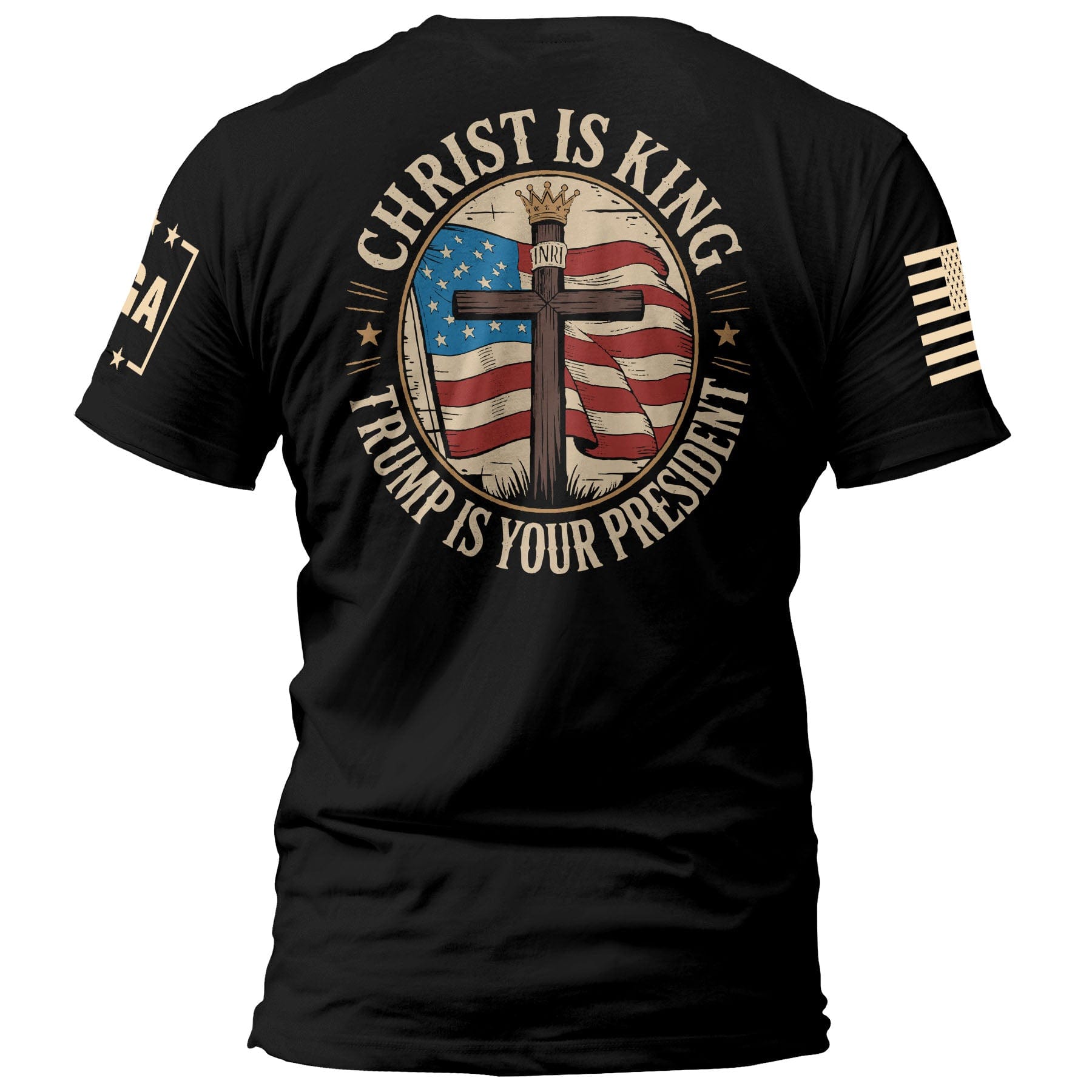 Black / S Christ is King and Trump is President v3 maga trump