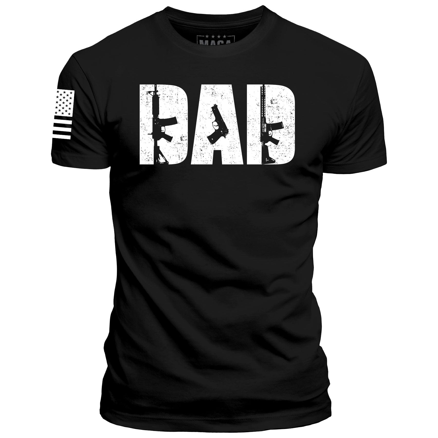 Black / S Dad Gun maga trump