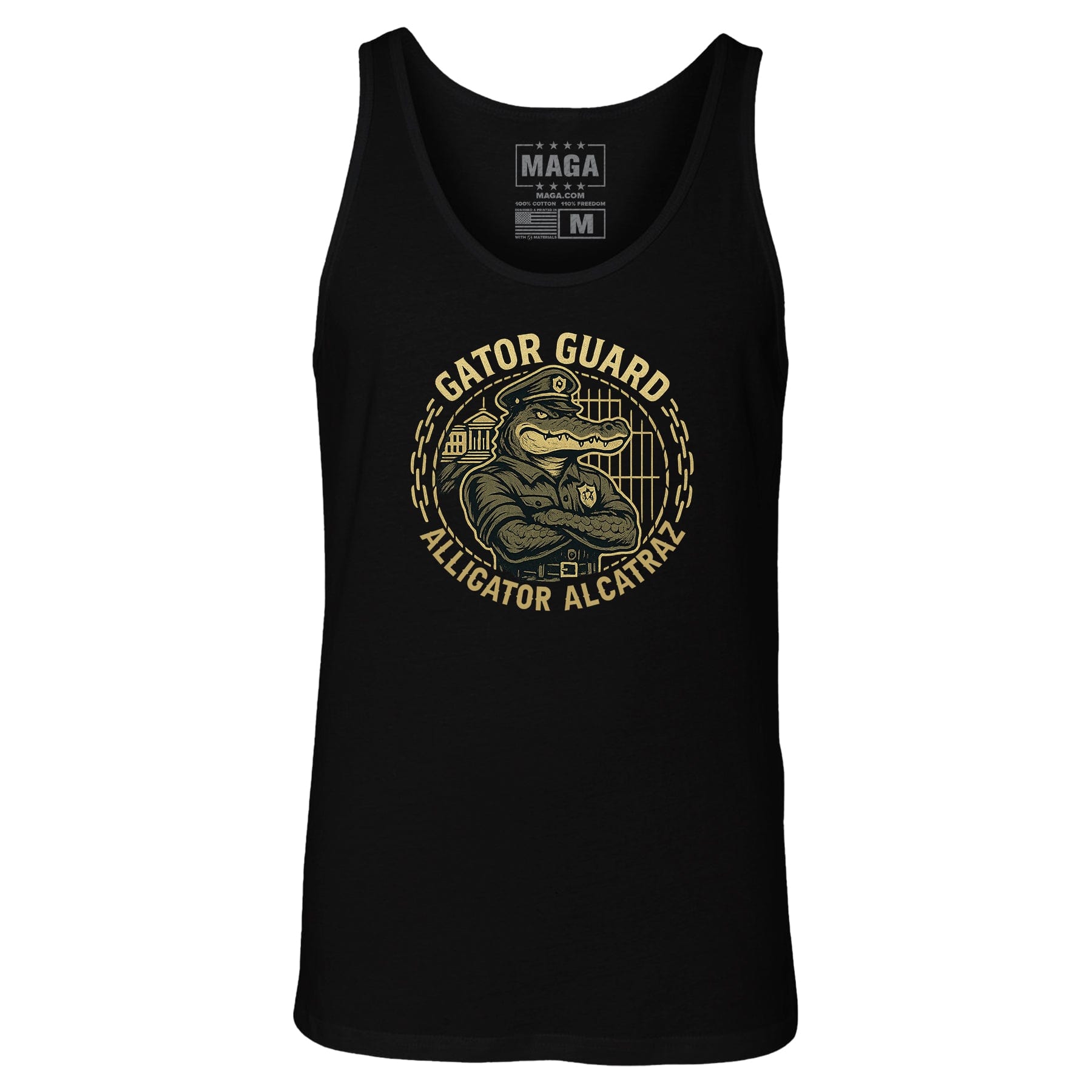 Black / S Gator Guard Tank Top maga trump