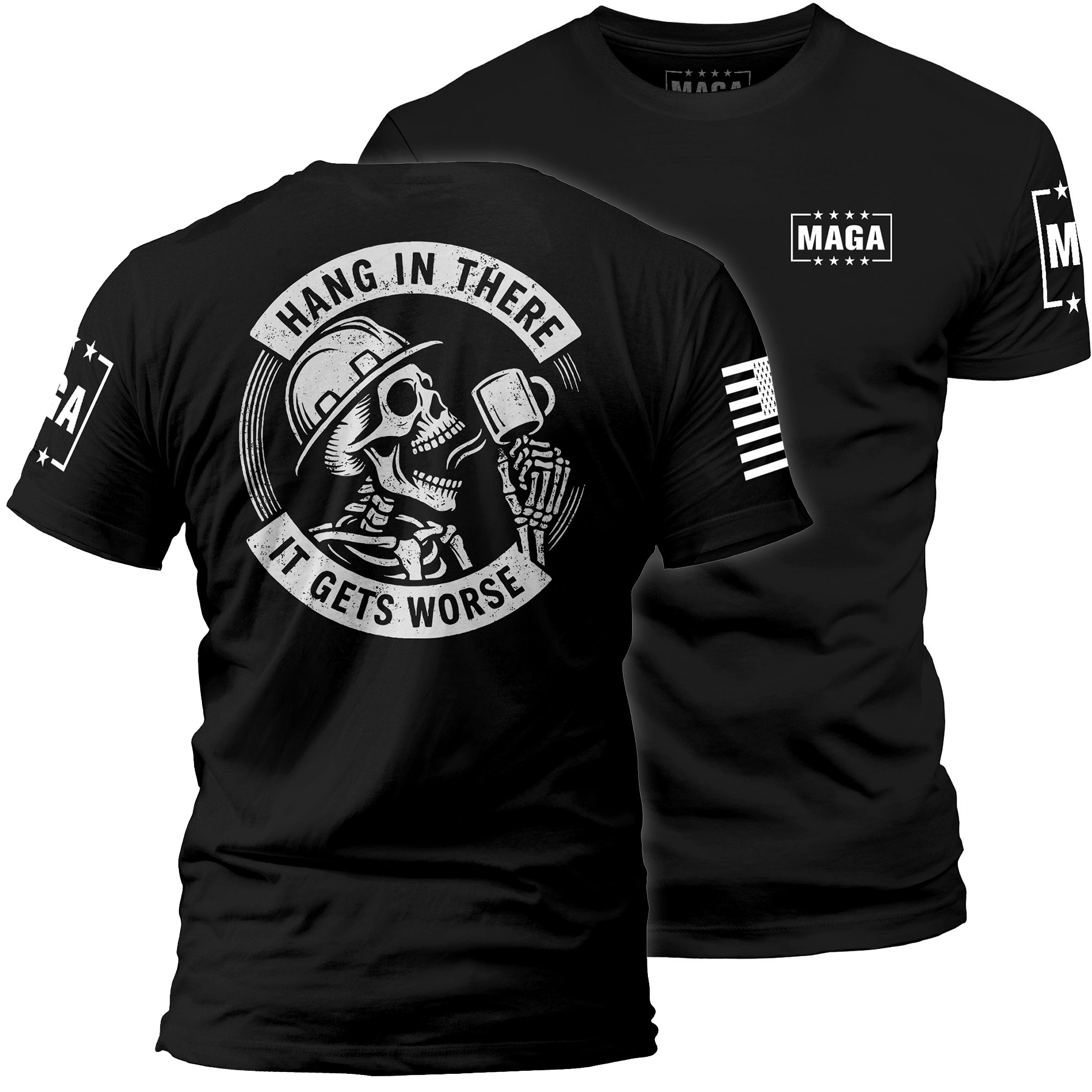 Black / S Hang in there maga trump