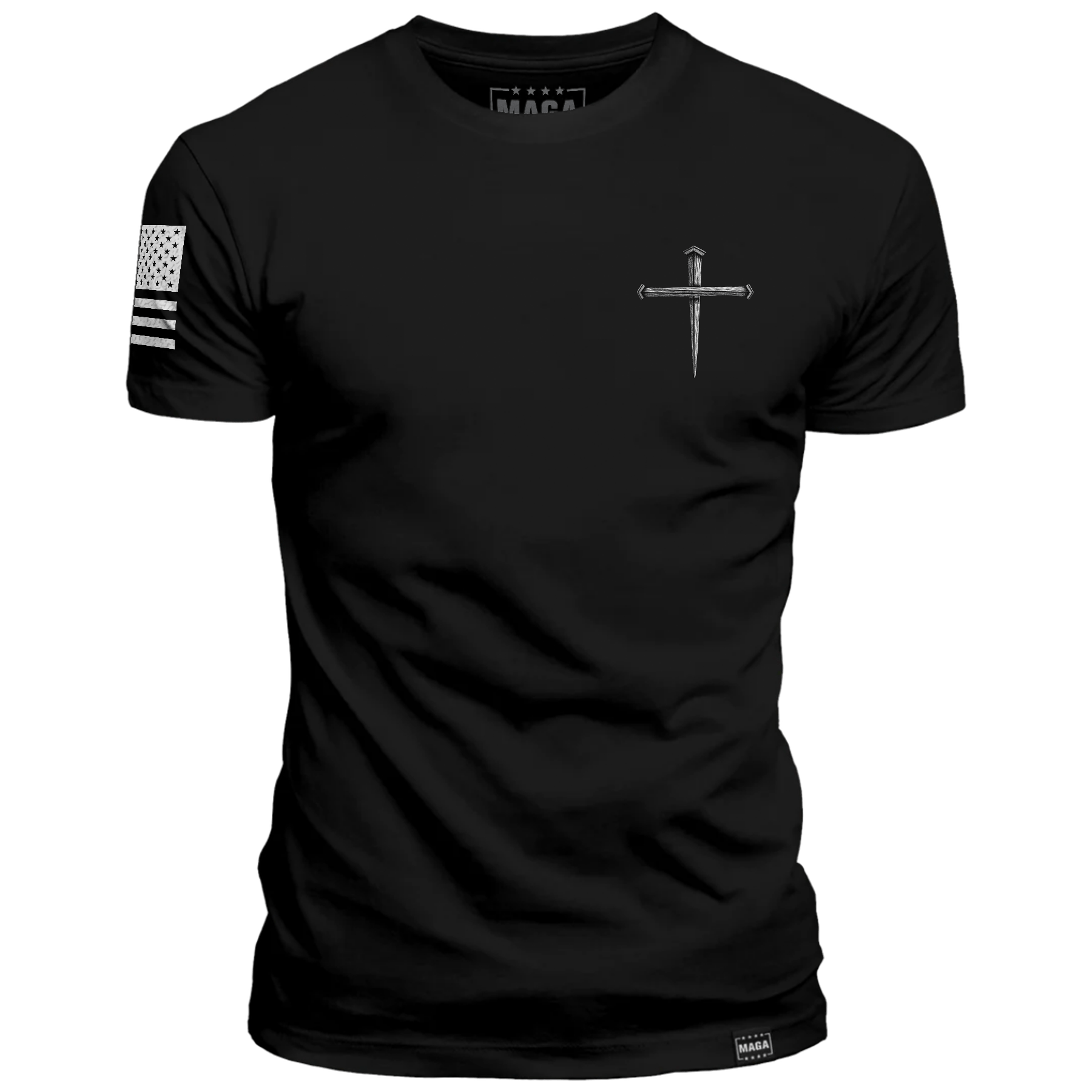 Black / S Make America Holy Again Stake Cross maga trump