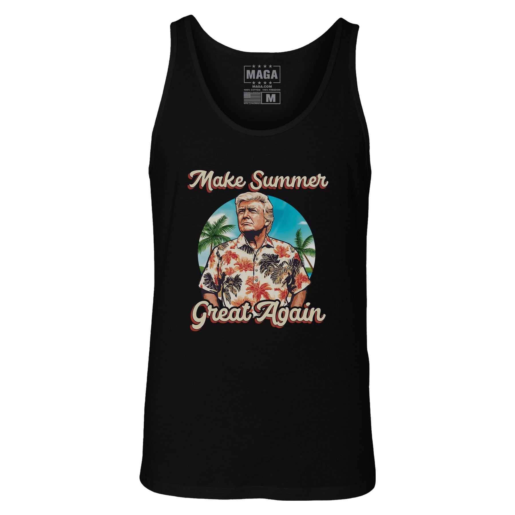 Black / S Make Summer Great Again Tank Top maga trump