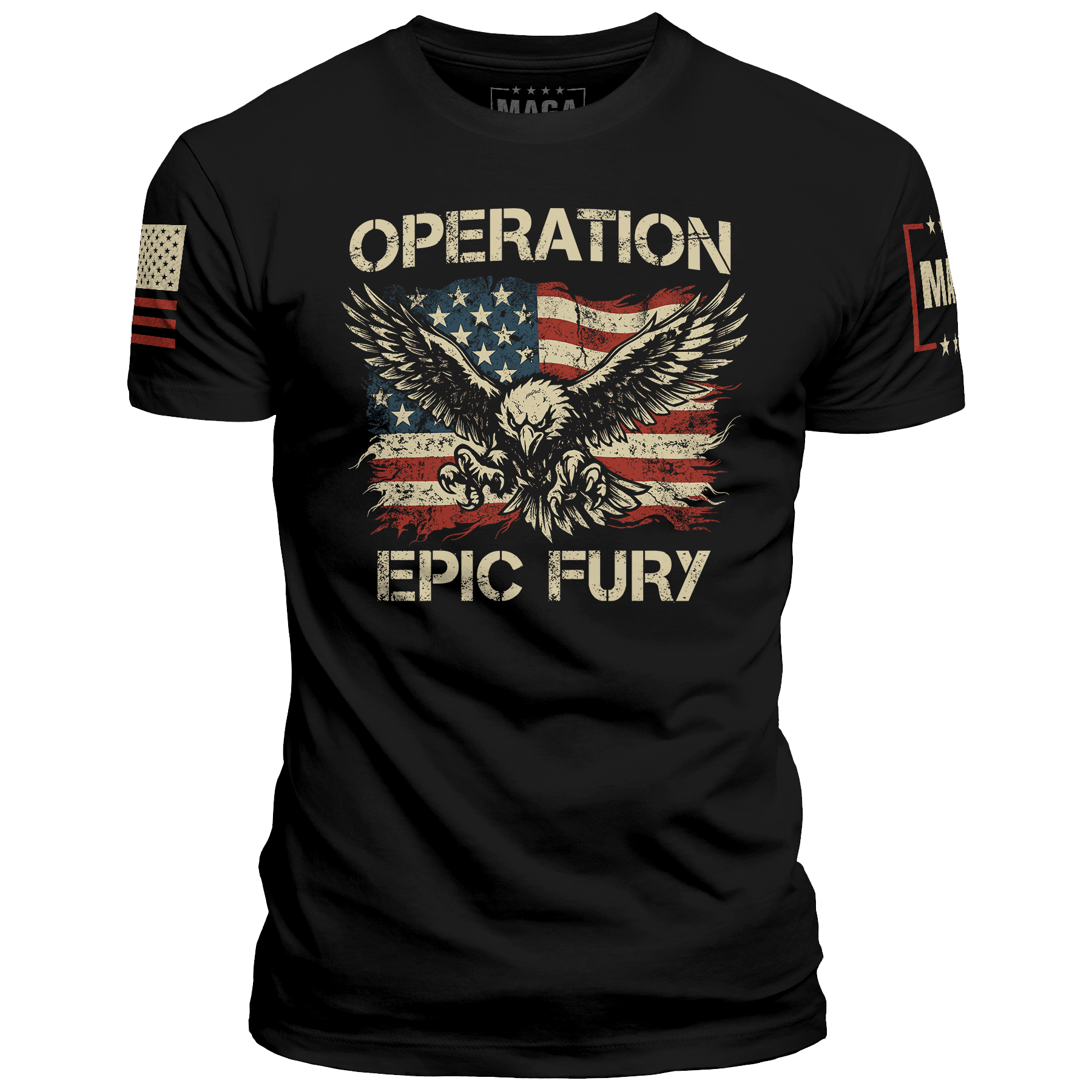 Black / S Operation Epic Fury Eagle maga trump