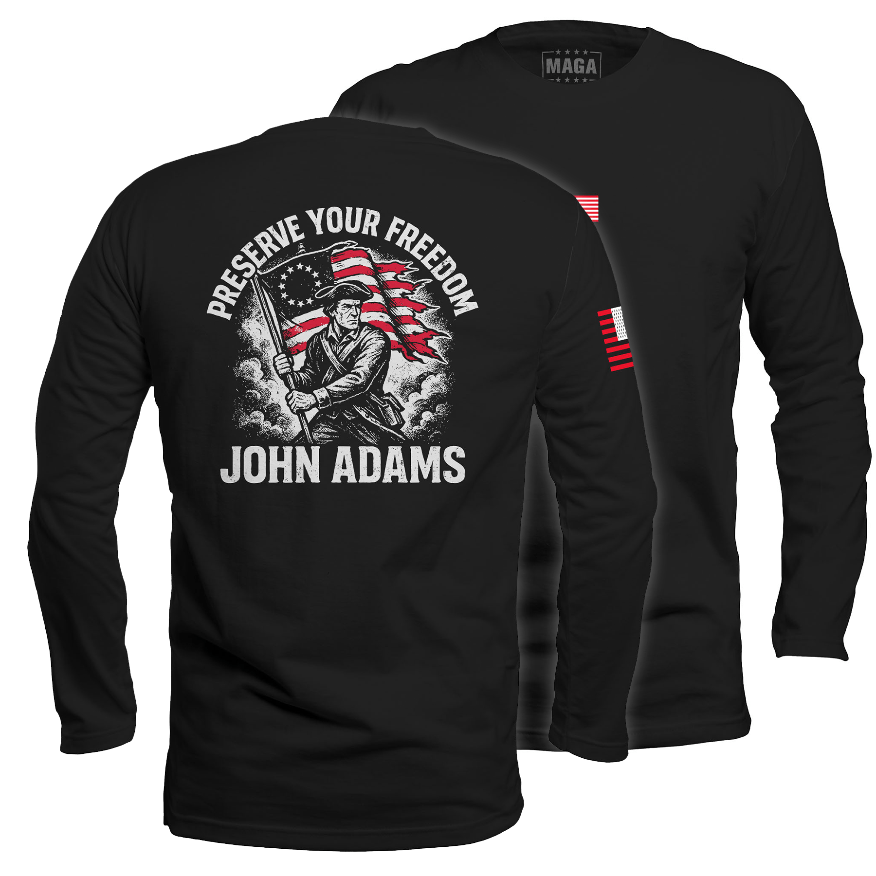 Black / S Preserve Your Freedom Long Sleeve maga trump