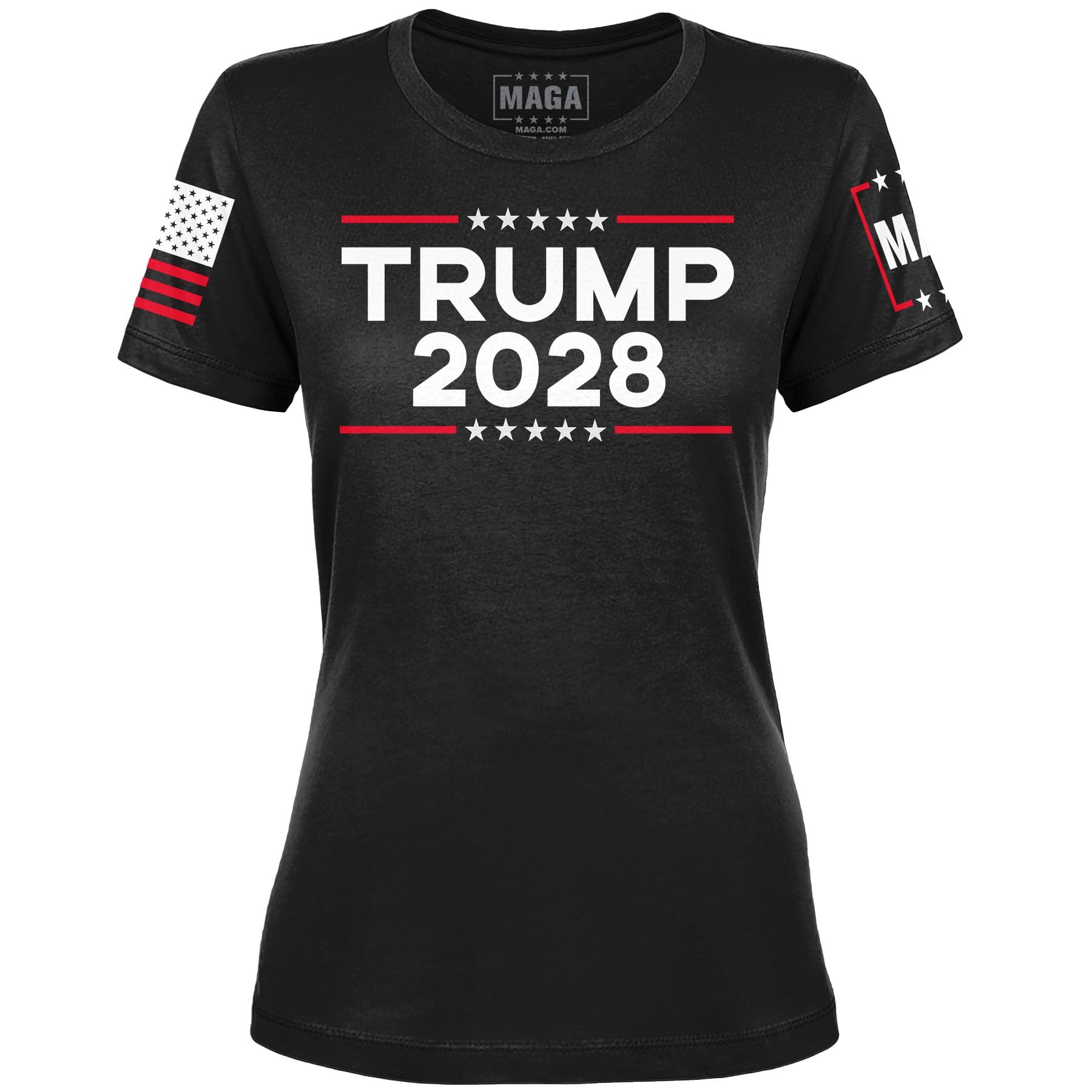 Black / S Trump 2028 Ladies Tee maga trump