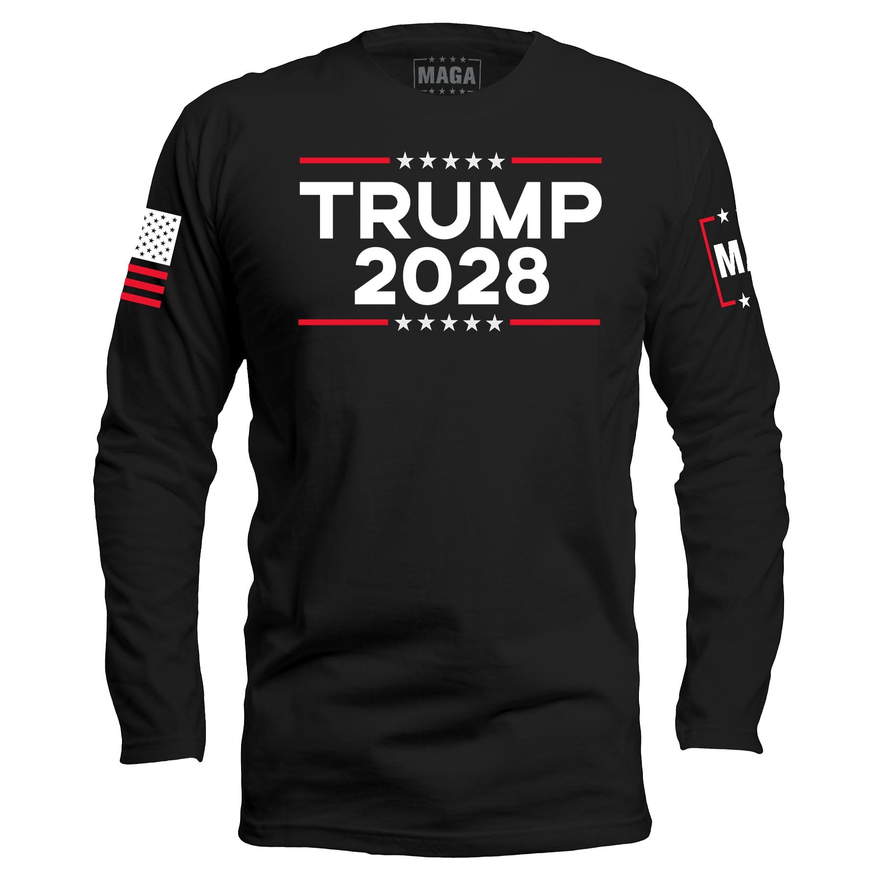 Black / S Trump 2028 Long Sleeve maga trump