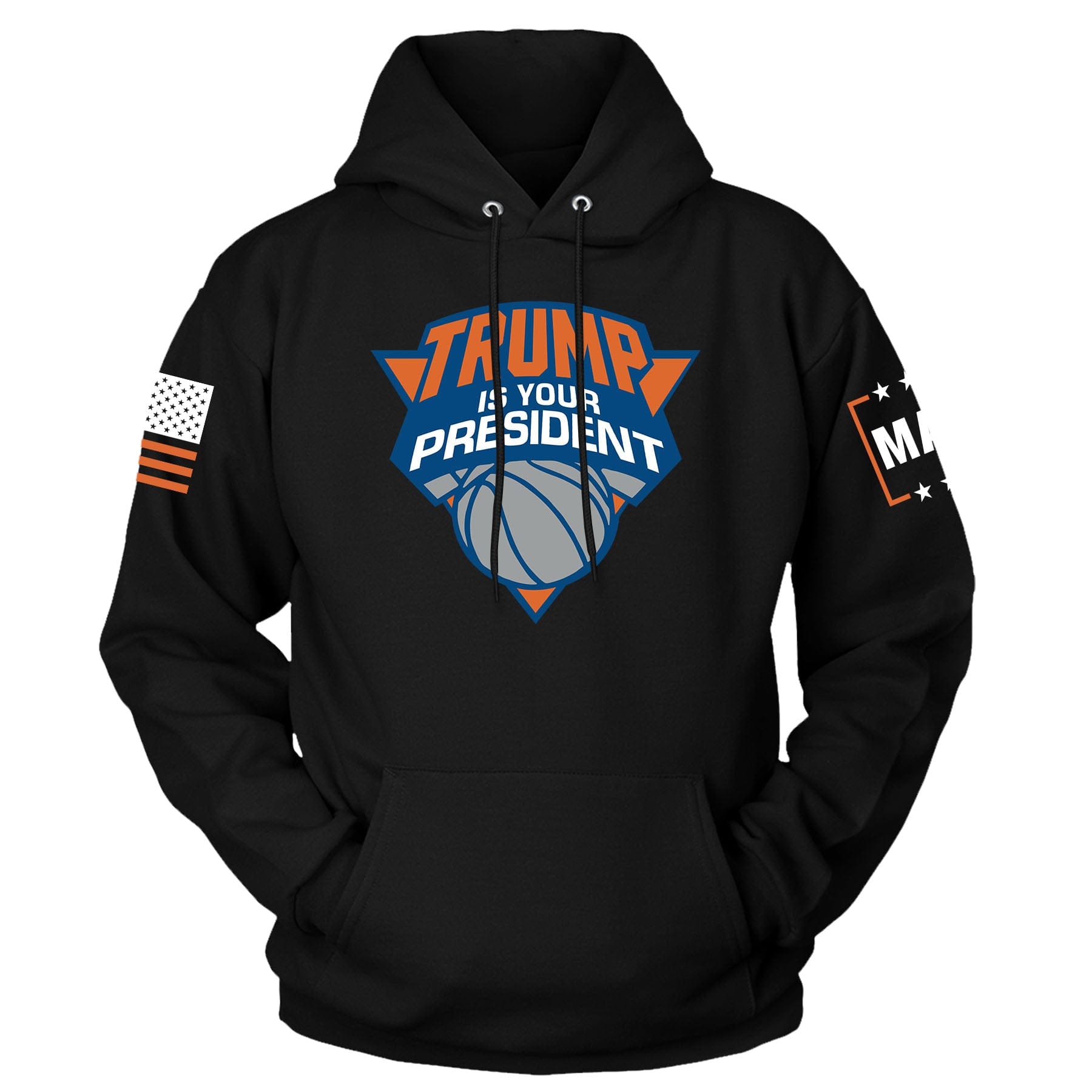 Black / S Trump is your President Hoodie maga trump