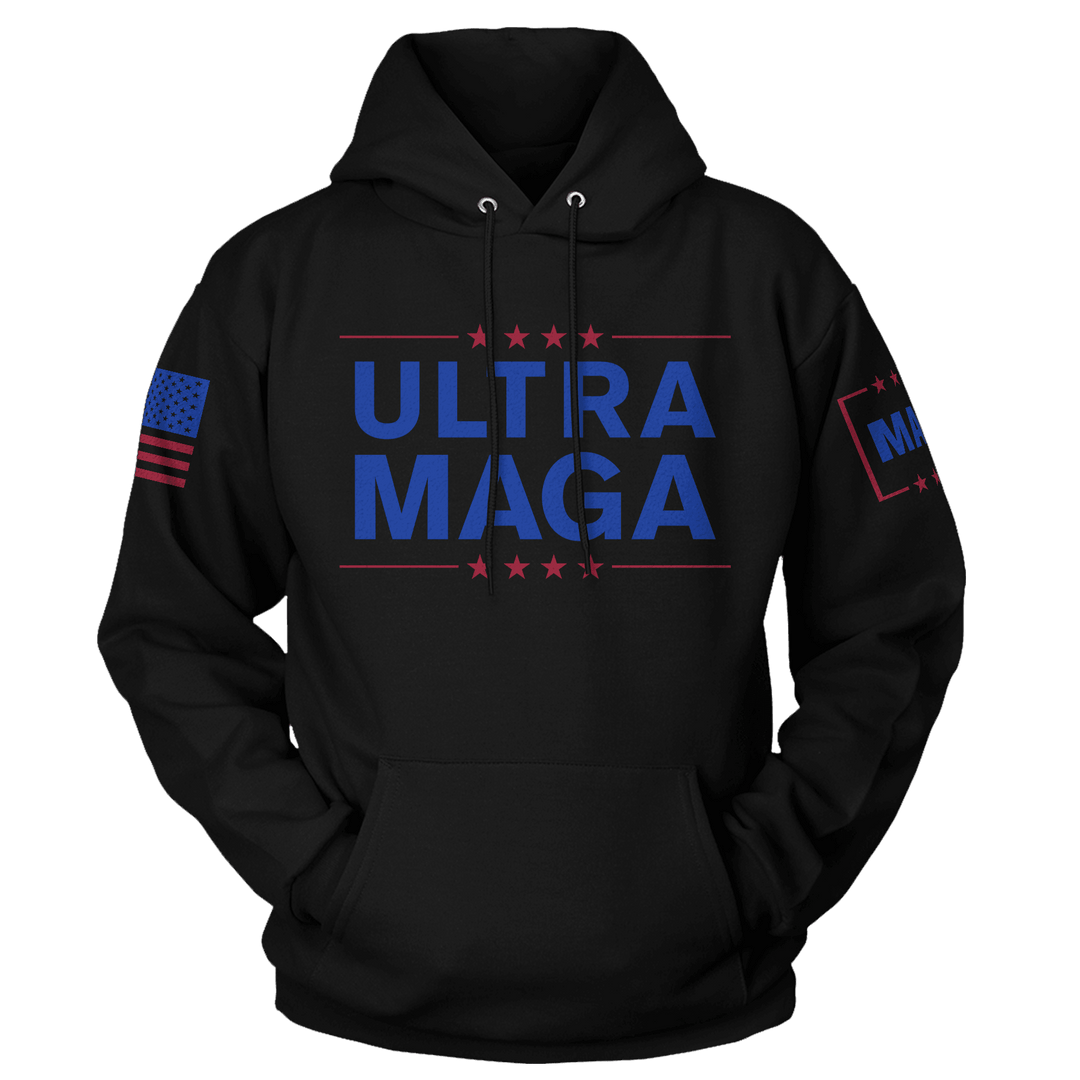 Black / S Ultra MAGA Hoodie - Black maga trump