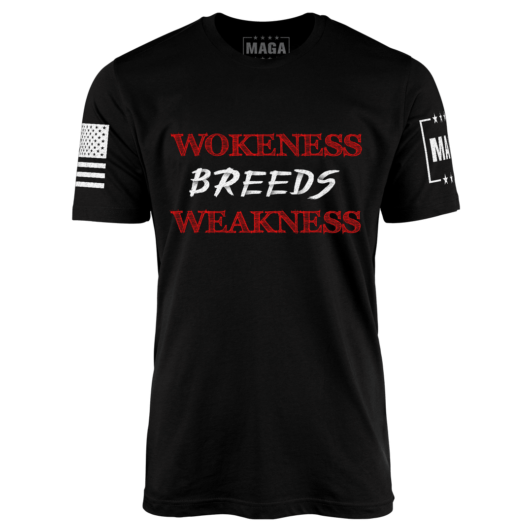SunFrog Solutions Performance T-Shirt Black / S Wokeness Breeds Weakness Moisture-Wicking T-shirt