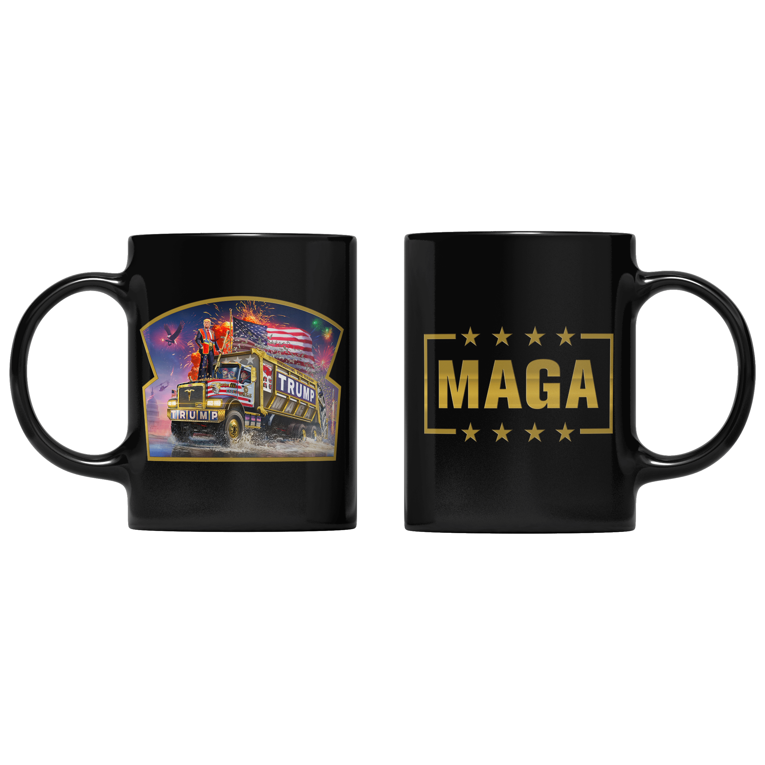Black Trump DOGE 2025 Mug maga trump
