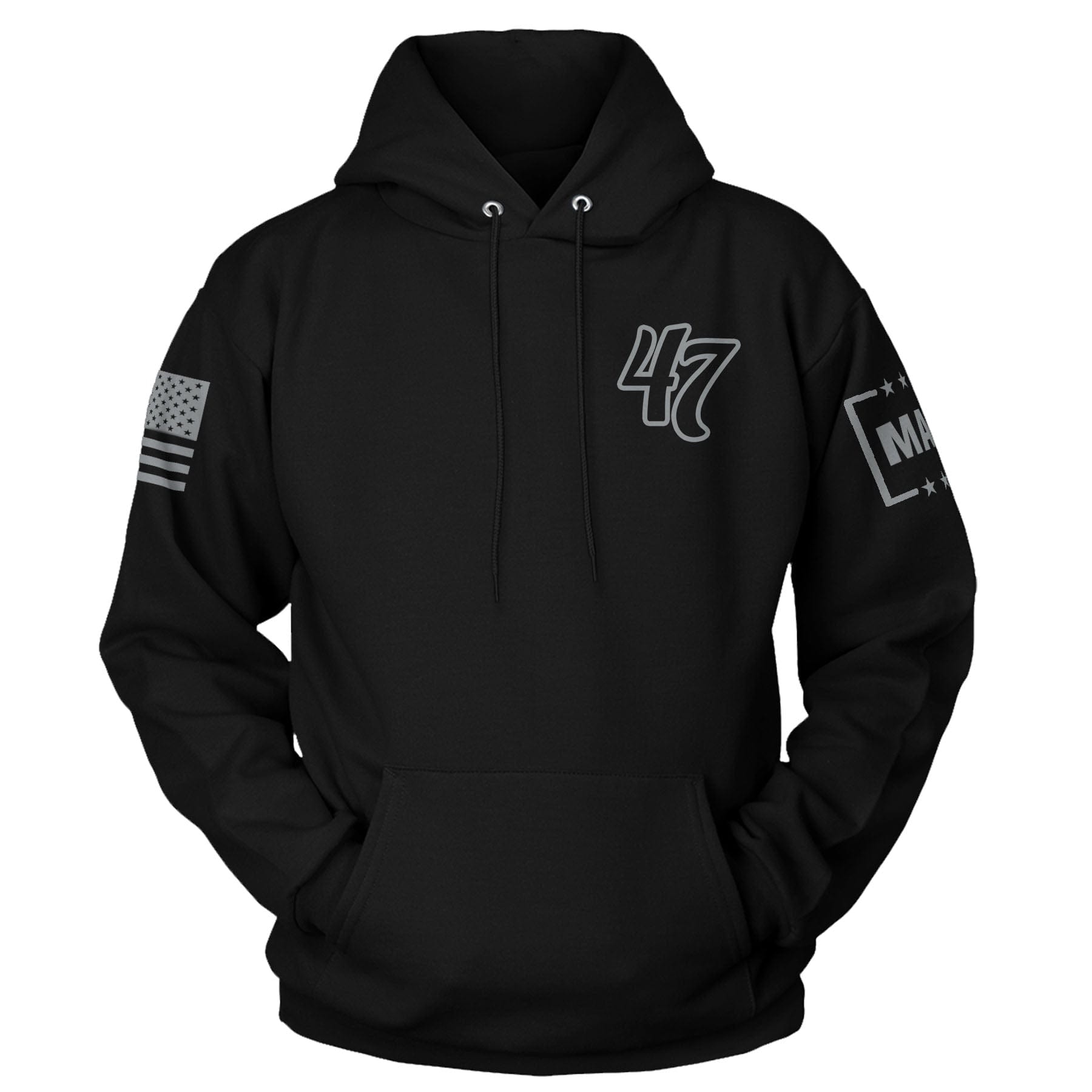 Black / XS 47 Blackout Edition Hoodie maga trump