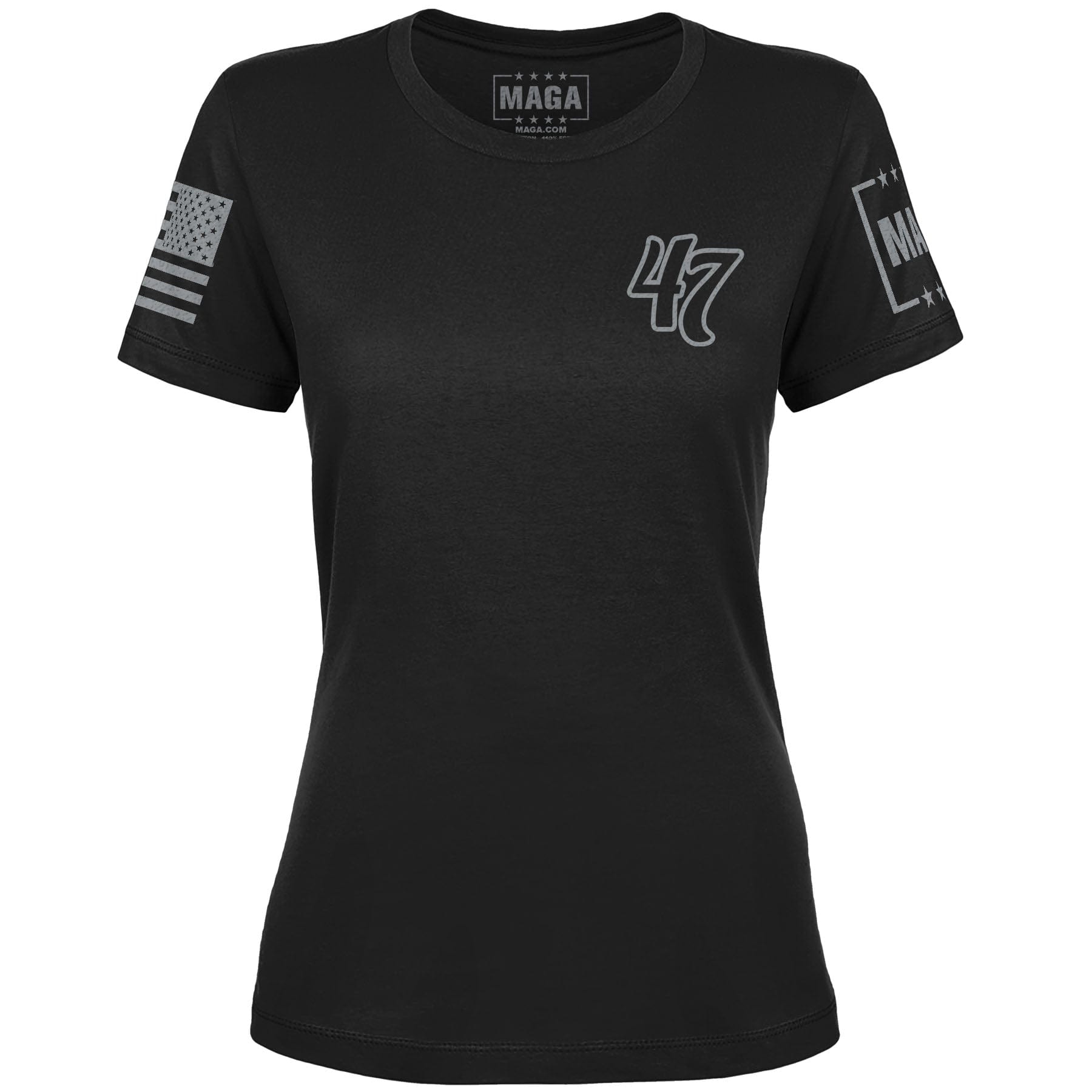 Black / XS 47 Blackout Edition Ladies Tee maga trump