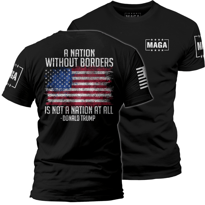 Black / XS A Nation Without Borders maga trump