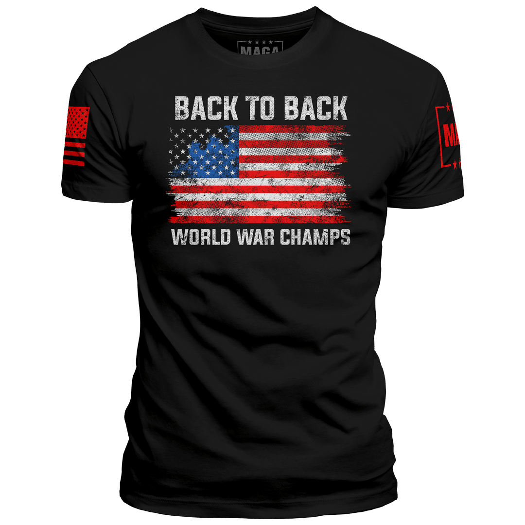 Black / XS Back to Back World War Champs maga trump