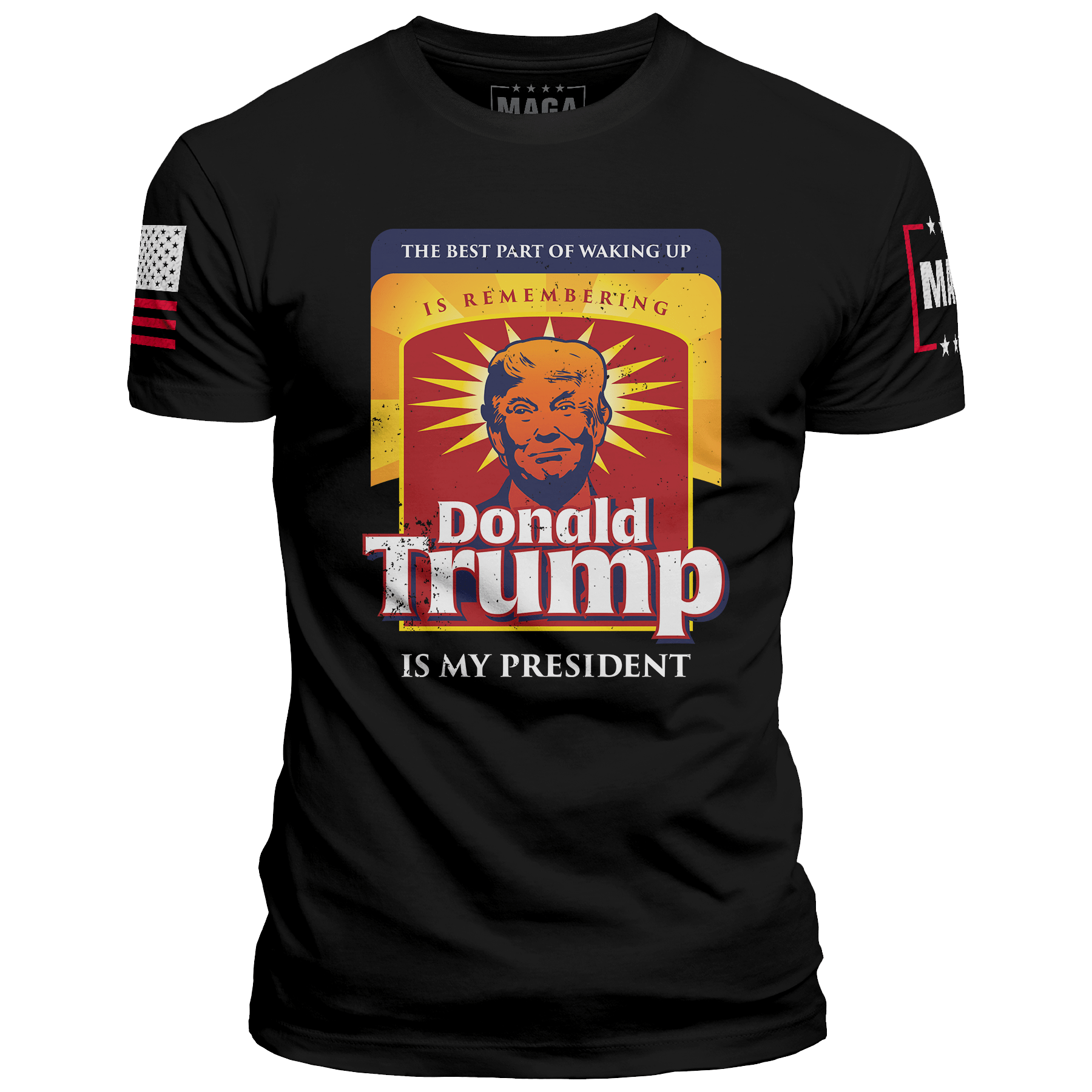 Black / XS Best Part of Waking Up maga trump