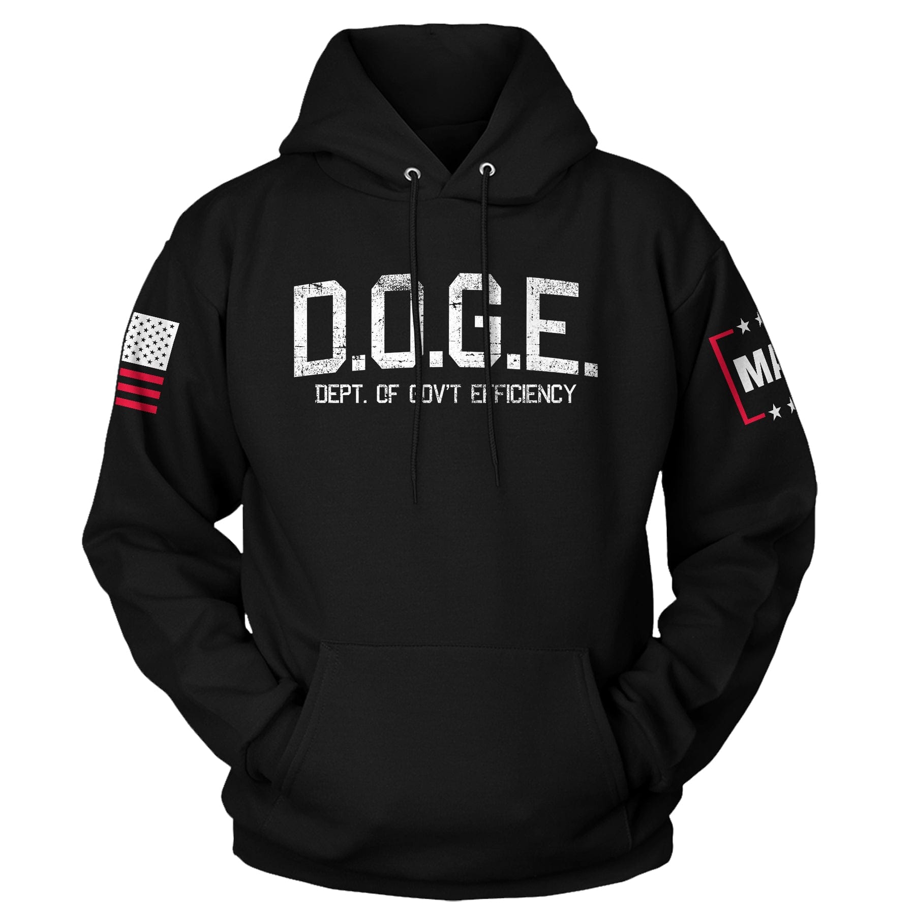 Black / XS D.O.G.E Department Of Government Efficiency v2 Hoodie maga trump