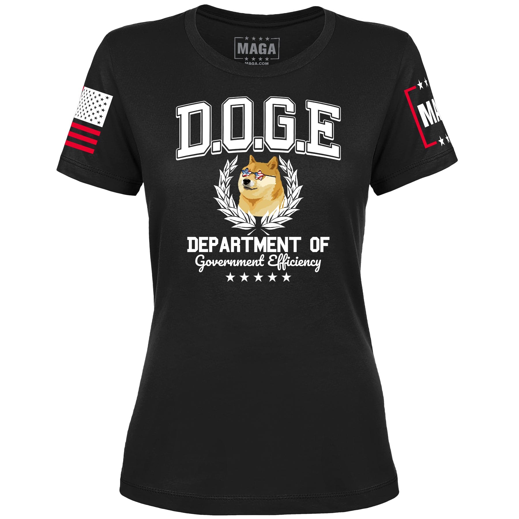 Black / XS D.O.G.E Dog Ladies Tee maga trump