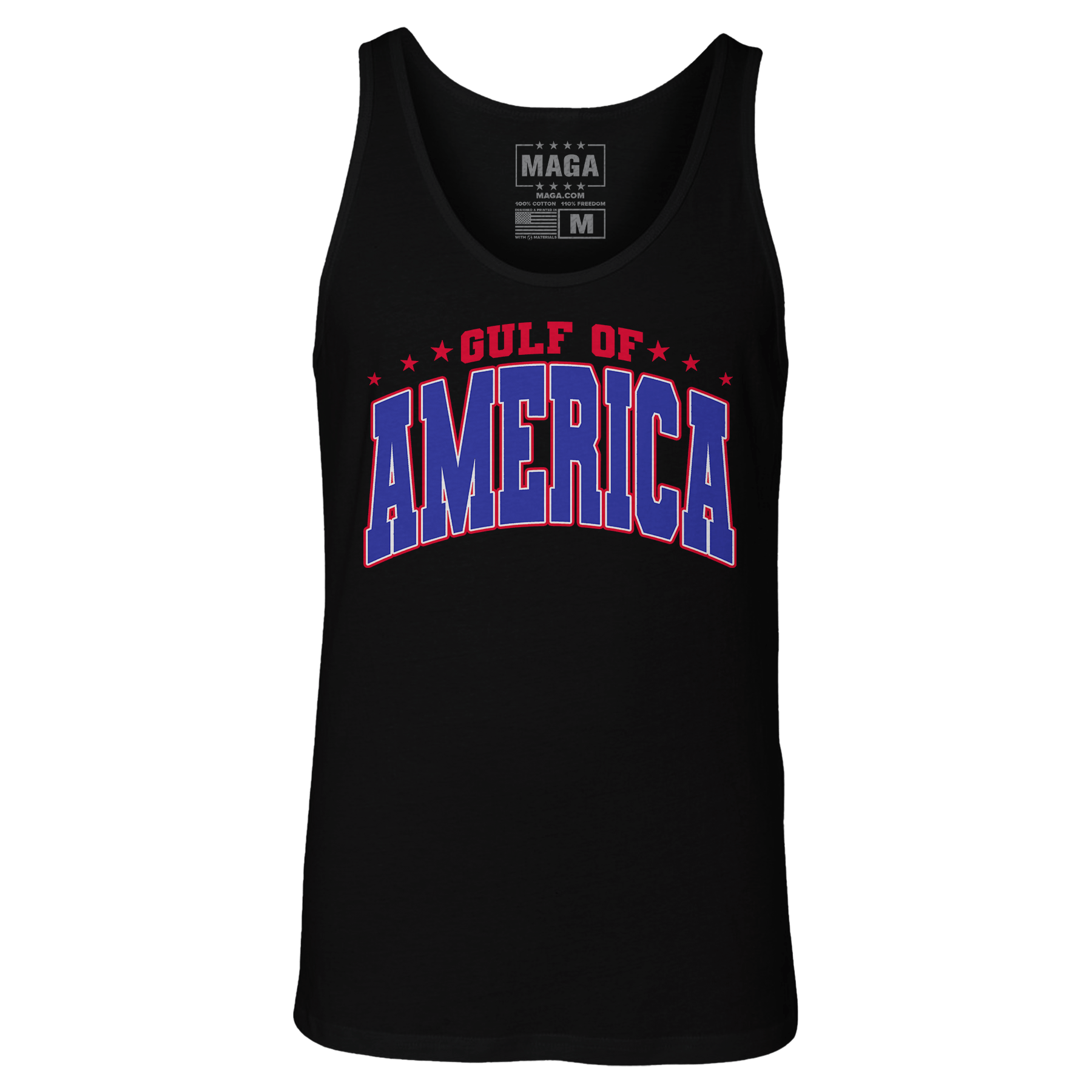 Black / XS Gulf of America Tank Top maga trump