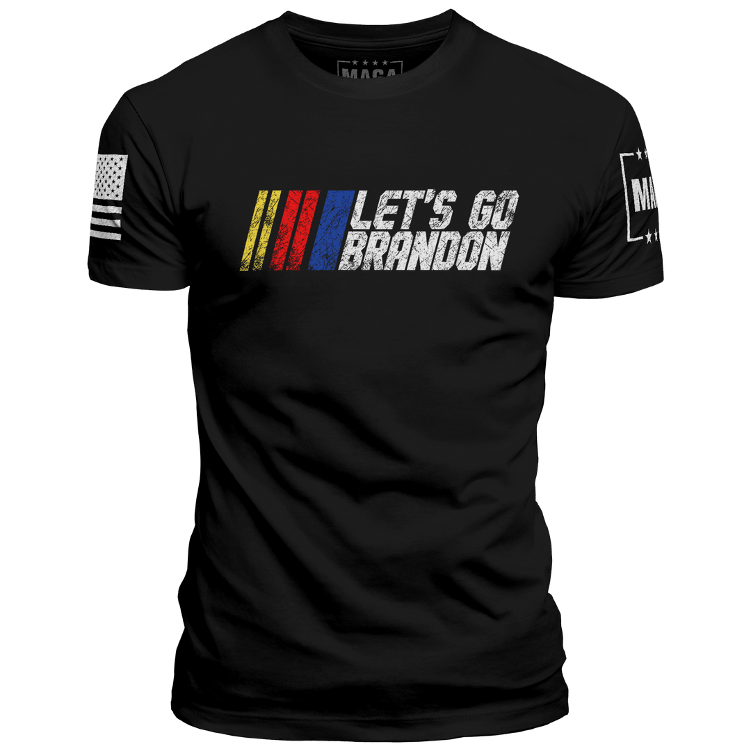 Black / XS Let's Go Brandon Racing maga trump
