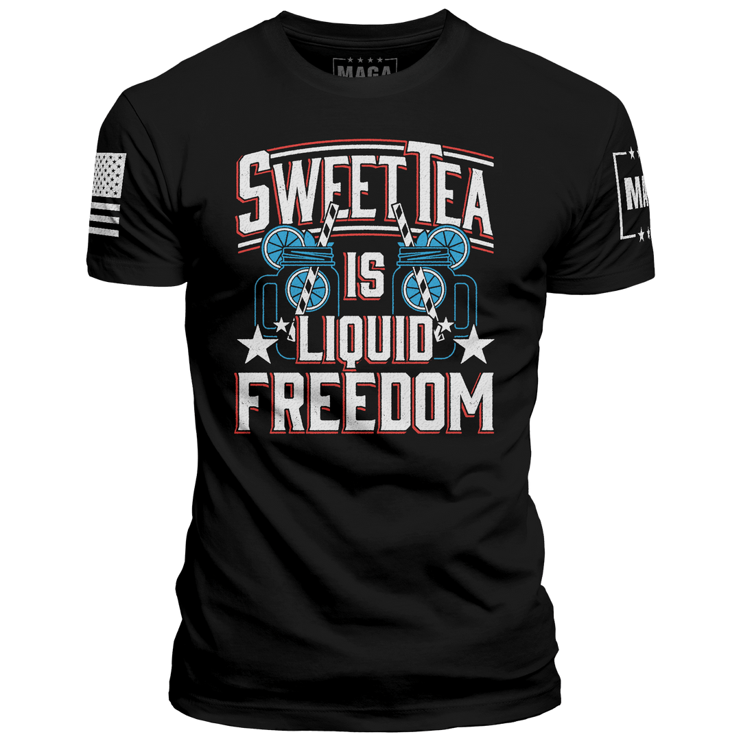 Black / XS Sweet Tea Is Liquid Freedom maga trump