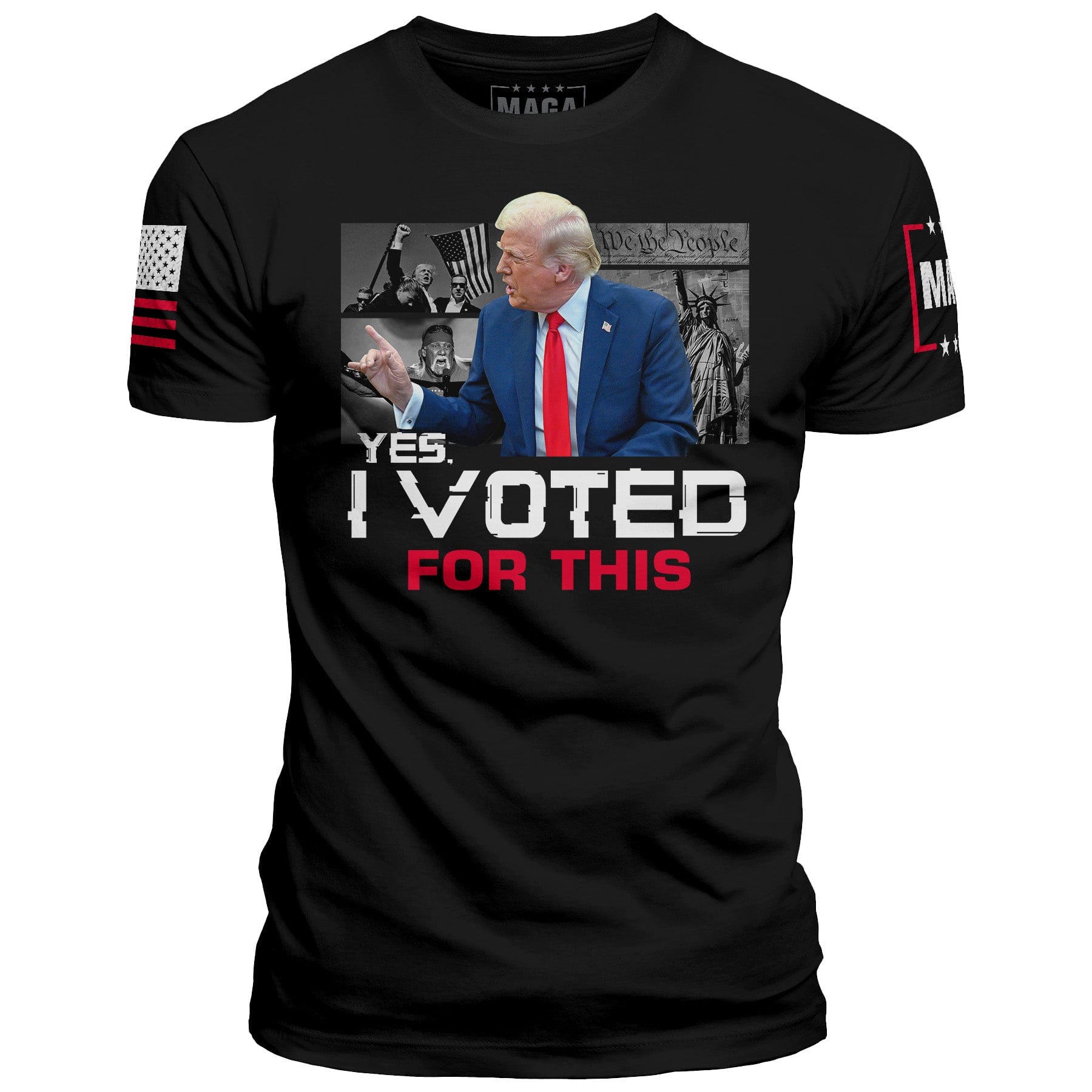 Black / XS Trump - Yes I Voted For This maga trump