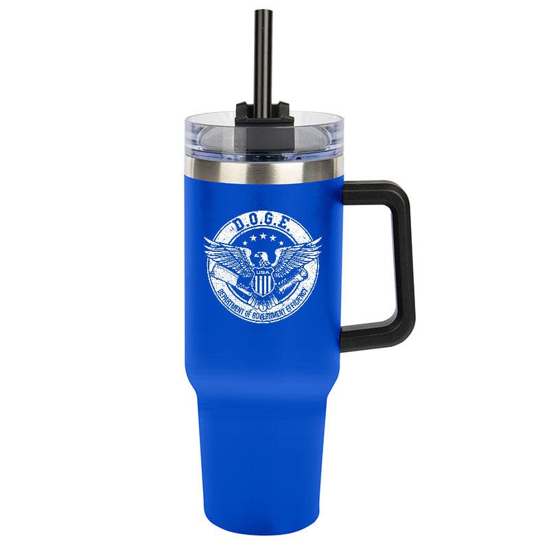 Blue D.O.G.E Seal Tumbler maga trump