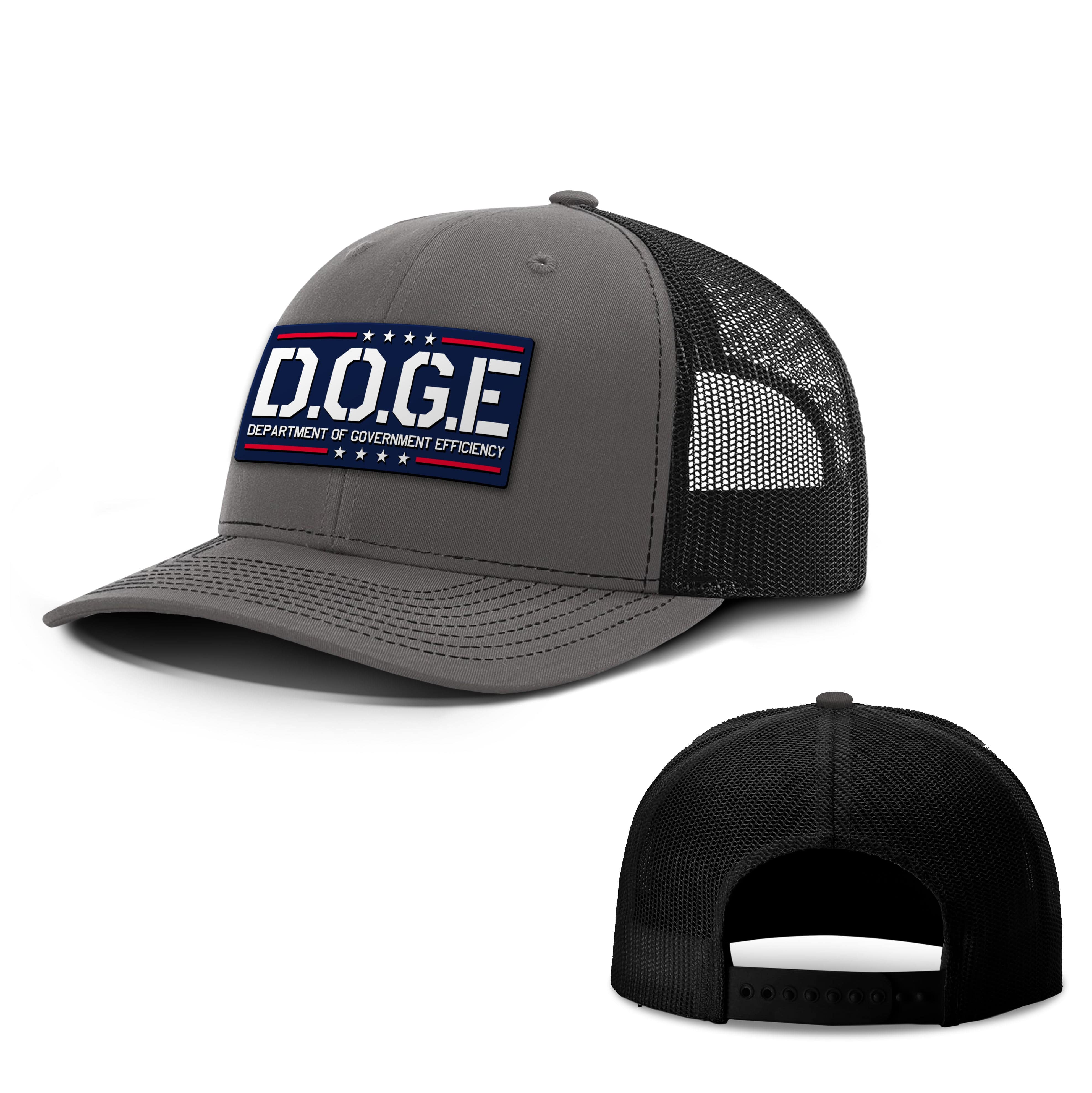 Charcoal/ Black / OS D.O.G.E Department Of Government Efficiency Trucker Hat maga trump