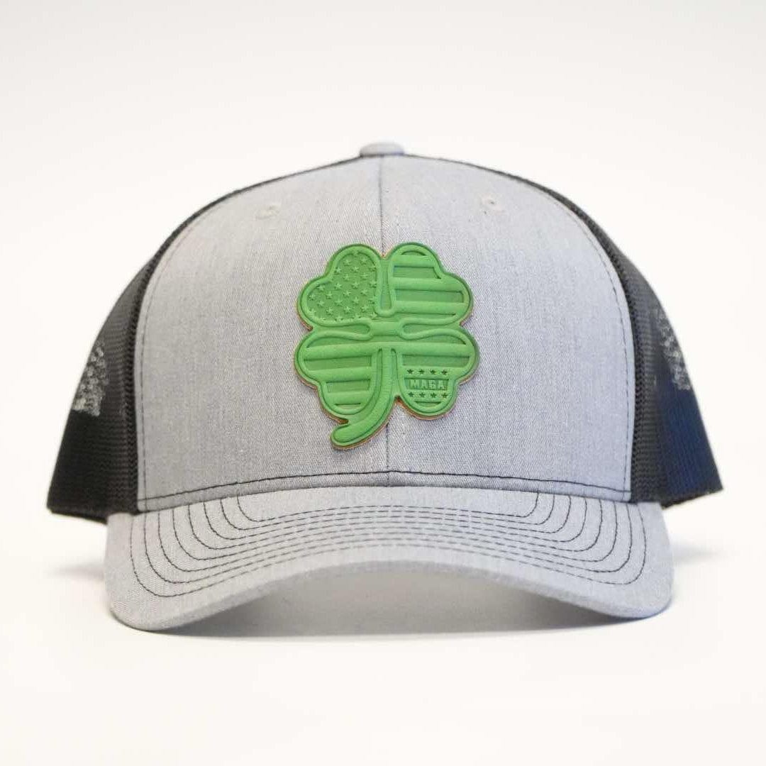 Charcoal/ Black / OS MAGA St Patrick's Flag Trucker Hat maga trump