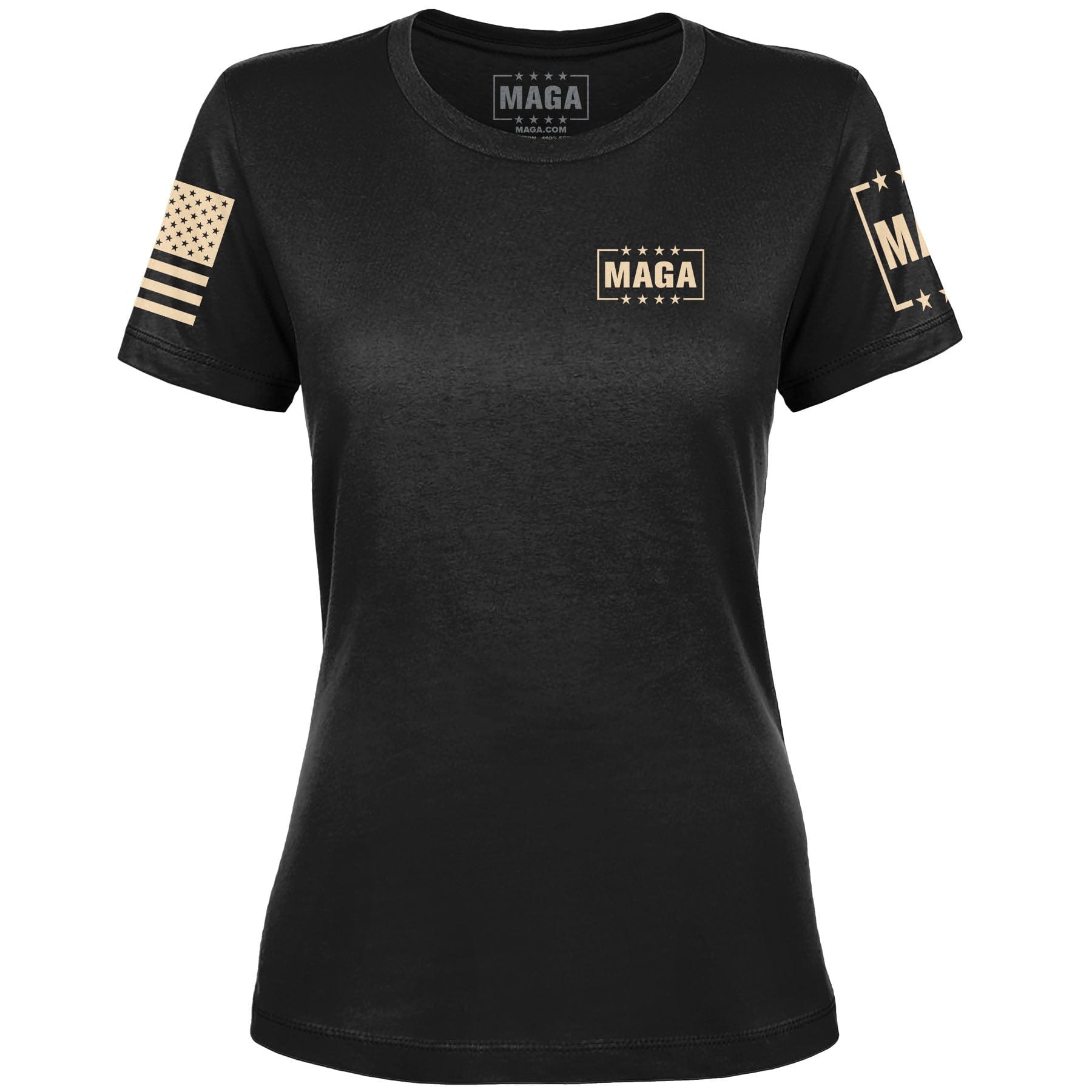 Christ is King and Trump is President v2 Ladies Tee maga trump