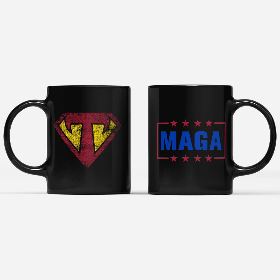 Coffee Mug / Black / One Size Super Trump Coffee Mug maga trump