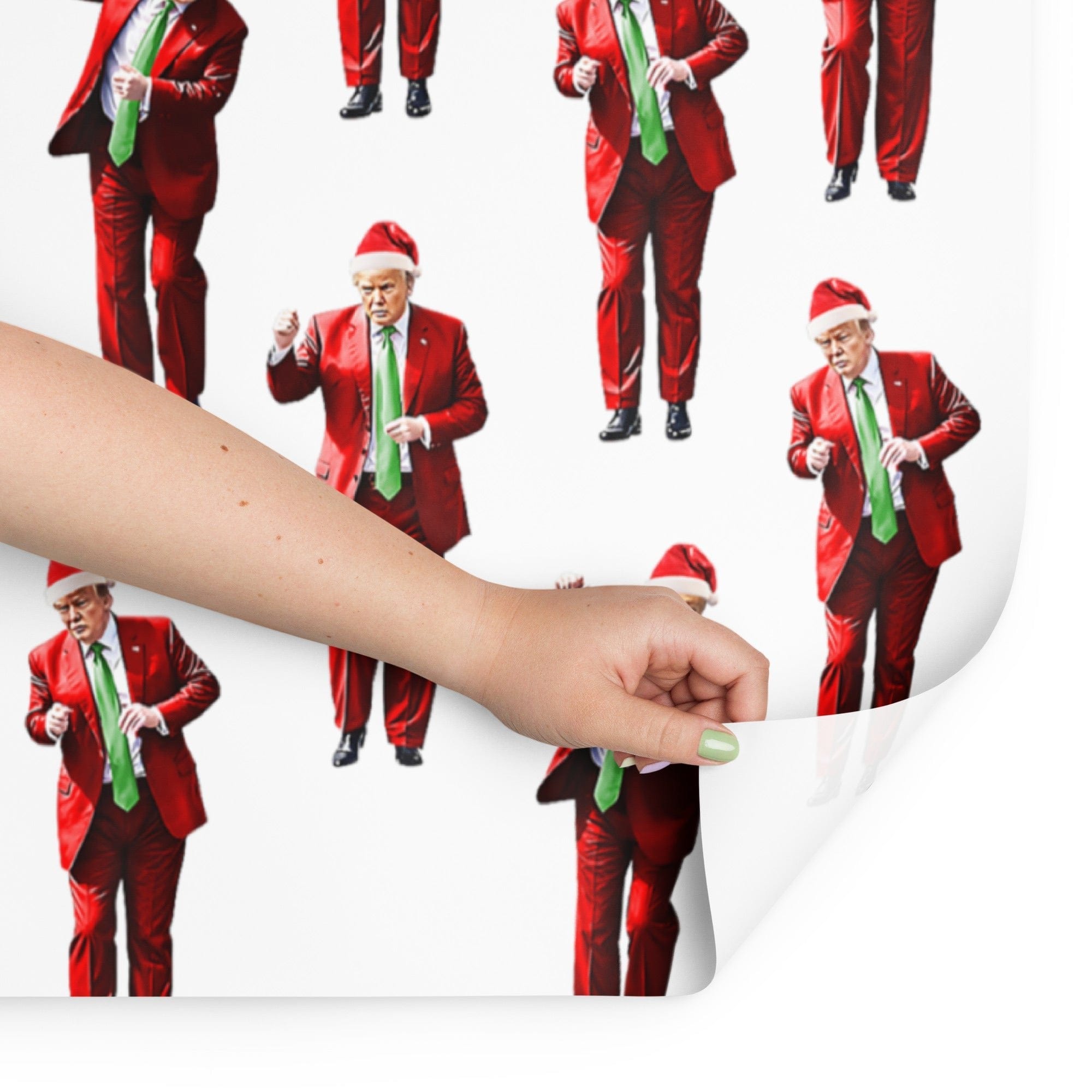 Dancing Trump Wrapping Paper v3 maga trump