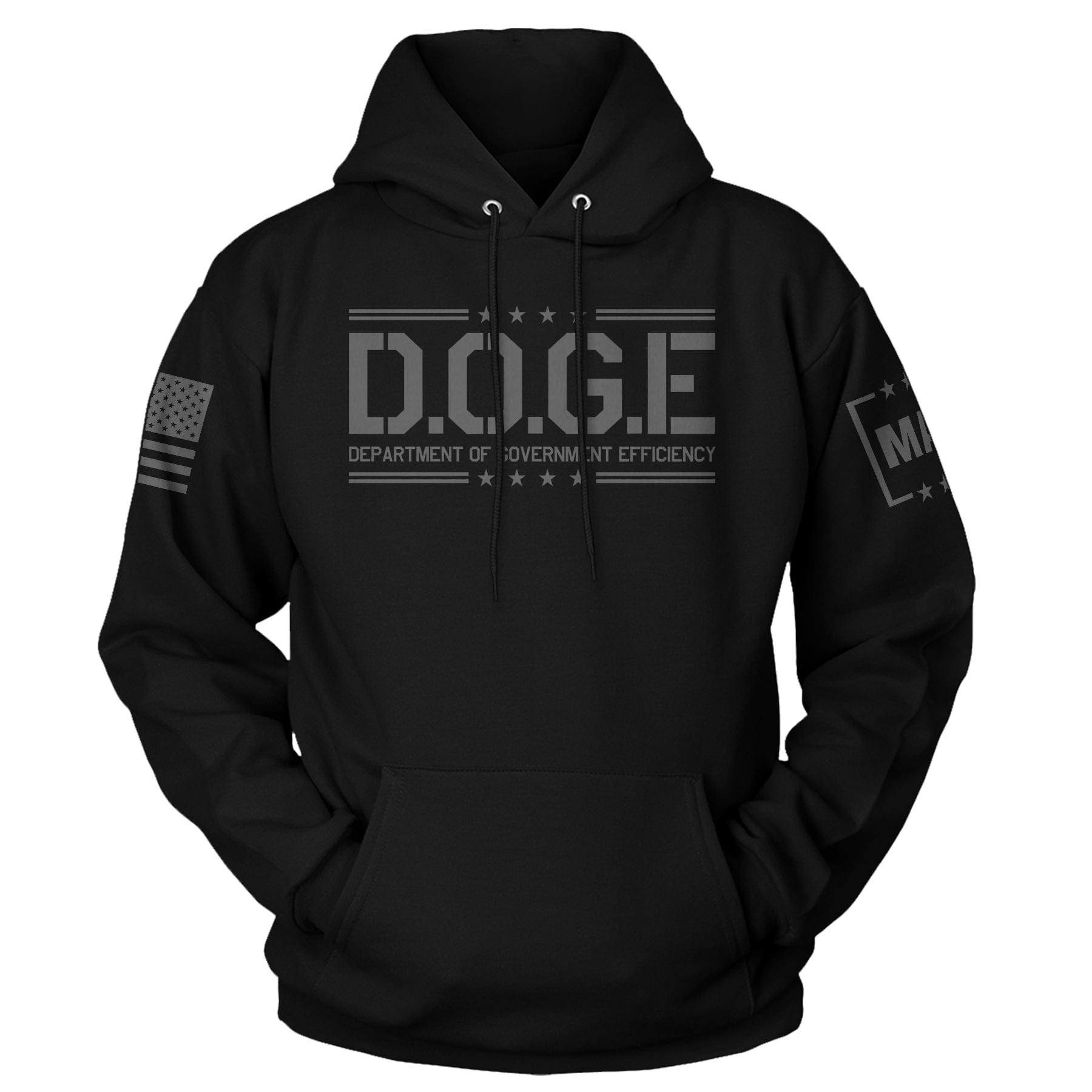 Dark D.O.G.E Department Of Government Efficiency Hoodie maga trump