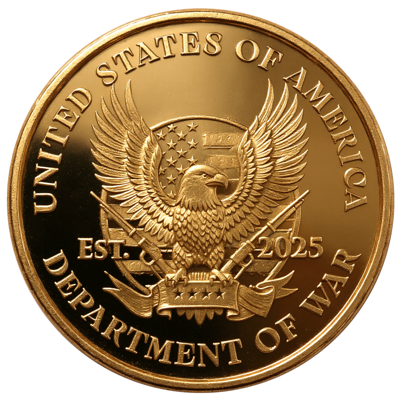 Department of War Gold Coin maga trump