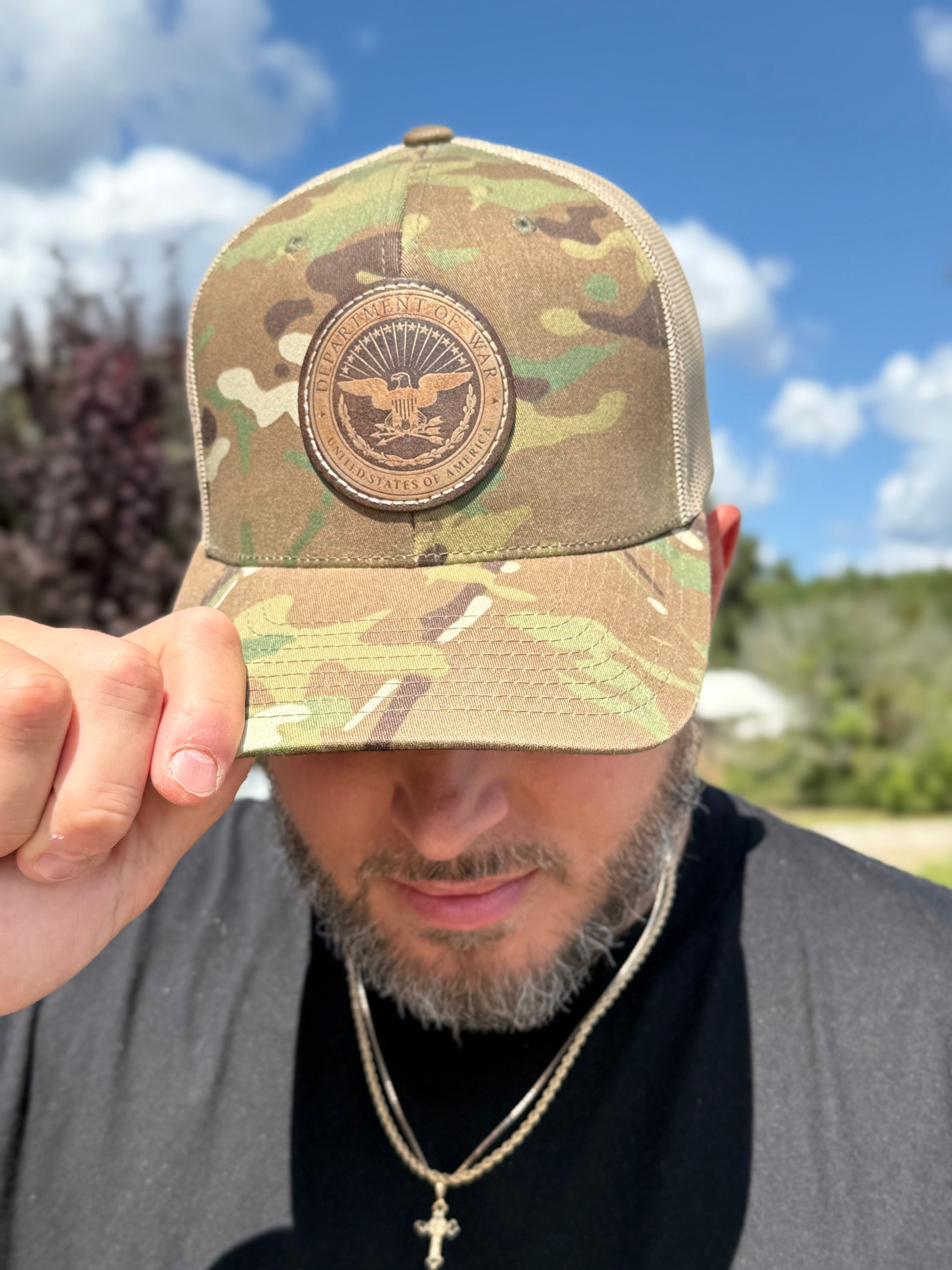 Department of War Gold Foil Patch Hat maga trump