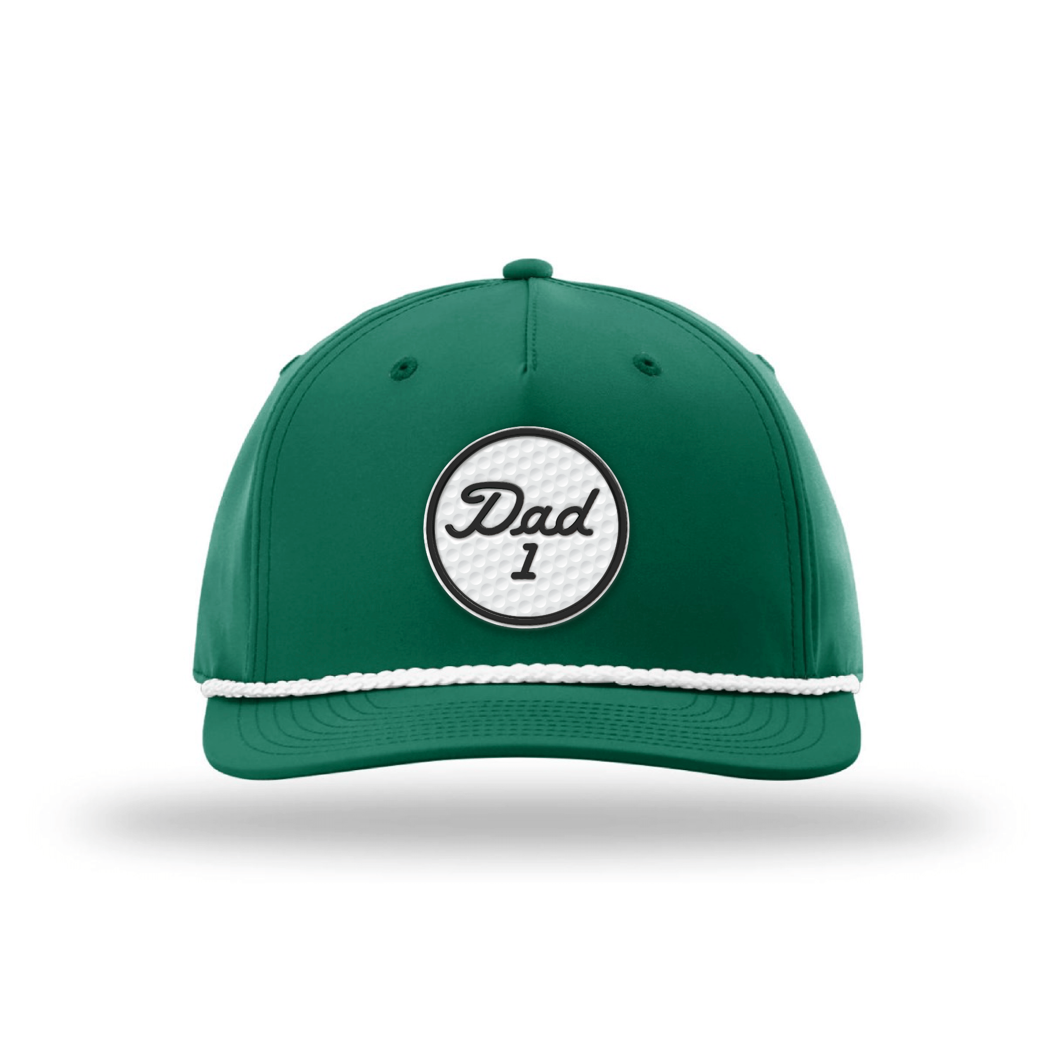 Five Panel Classic Rope / Green/White / OS #1 Dad Golf Ball Circle Patch Rope Hat maga trump