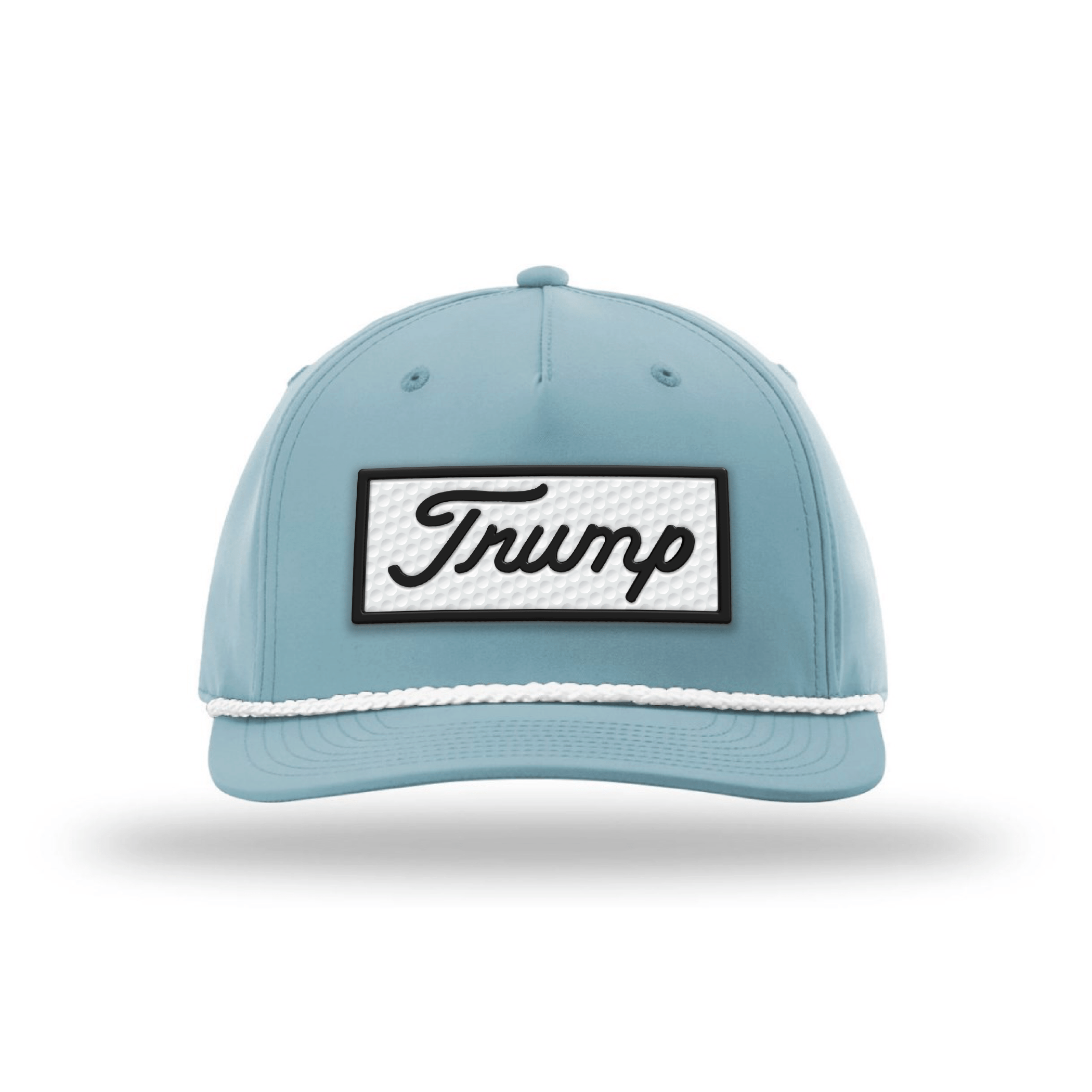Five Panel Classic Rope / Light Blue Trump Golf Ball Patch Rope Hat maga trump